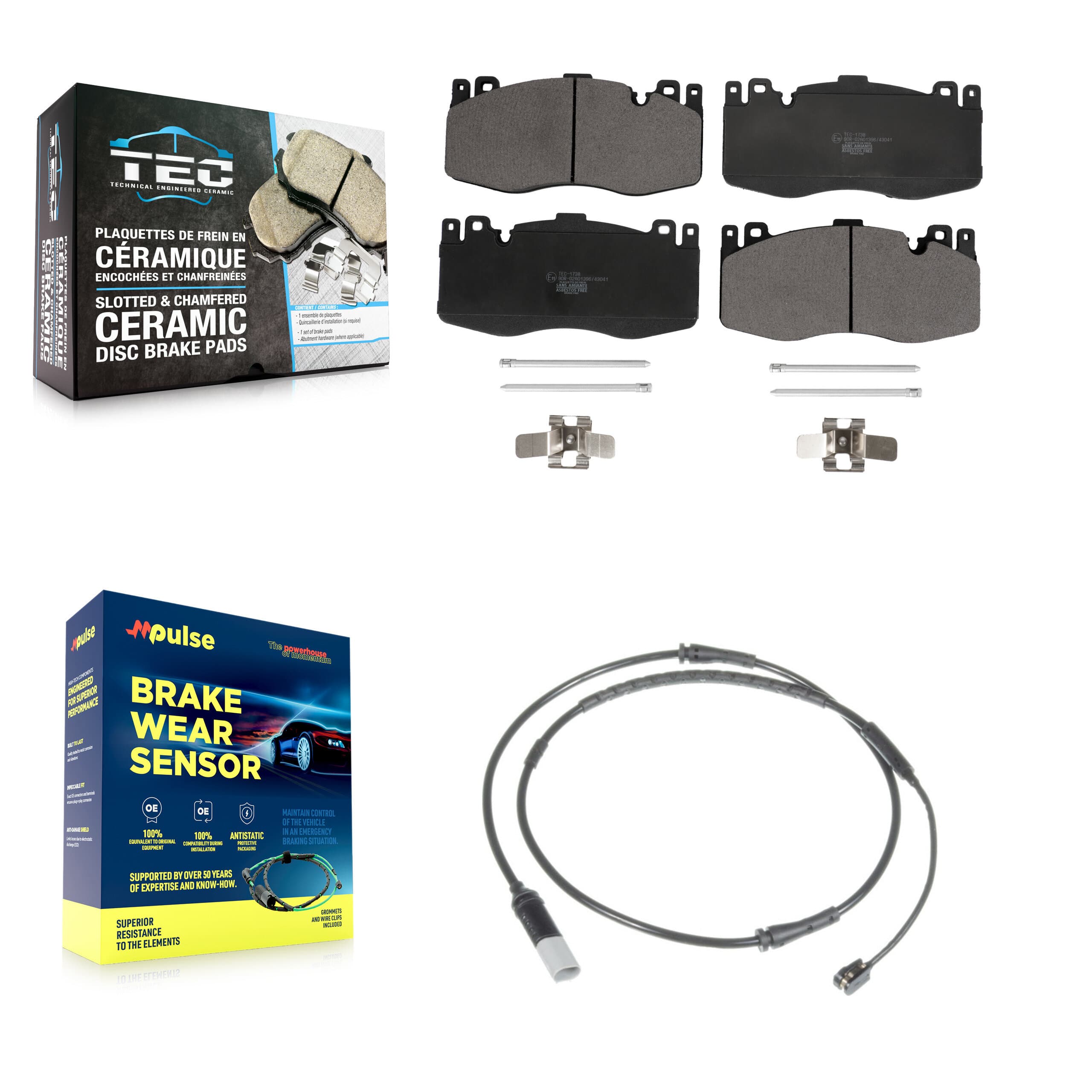 TEC - KTW-100005 - Front Disc Brake Pad Kits image 1