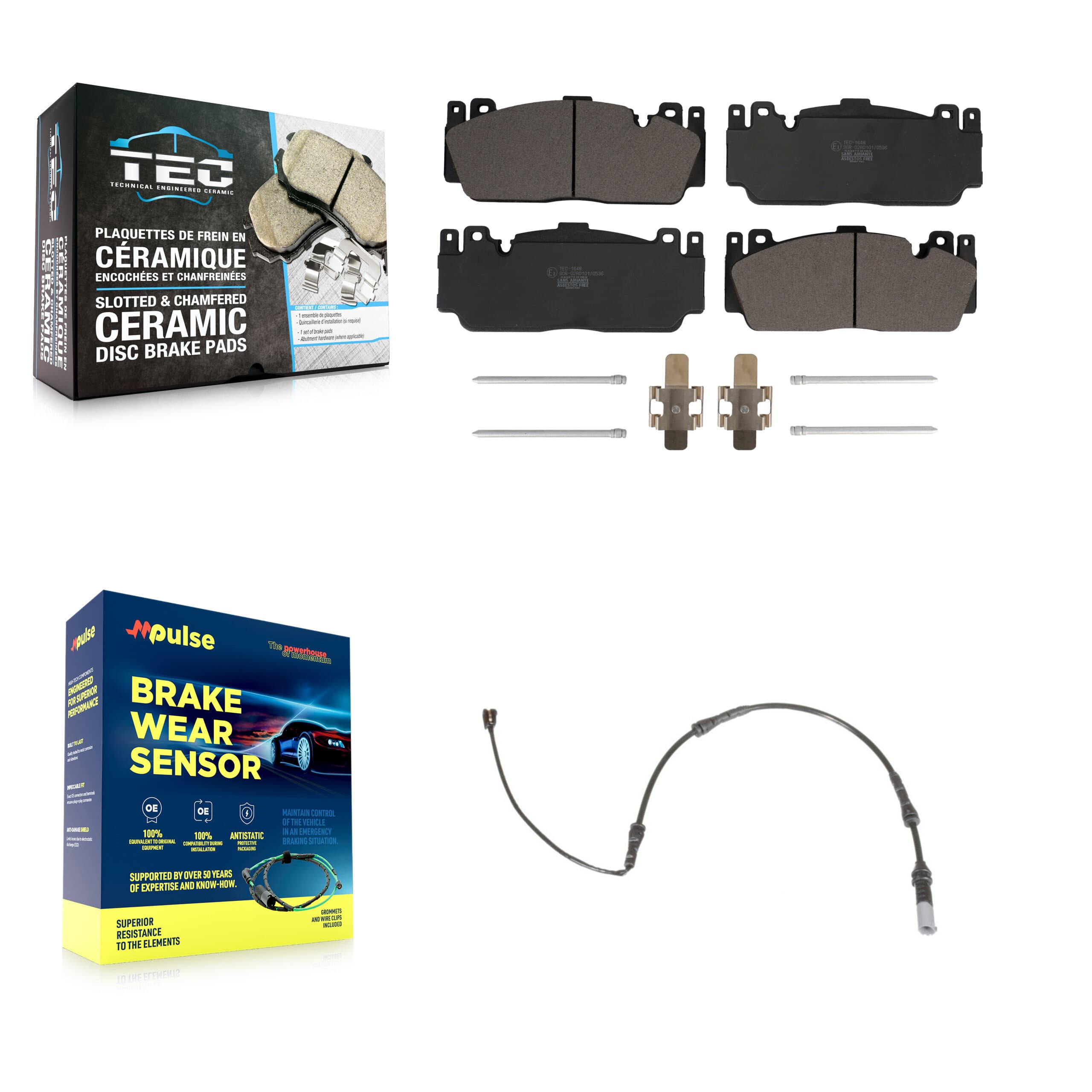 TEC - KTW-100006 - Front Disc Brake Pad Kits image 1