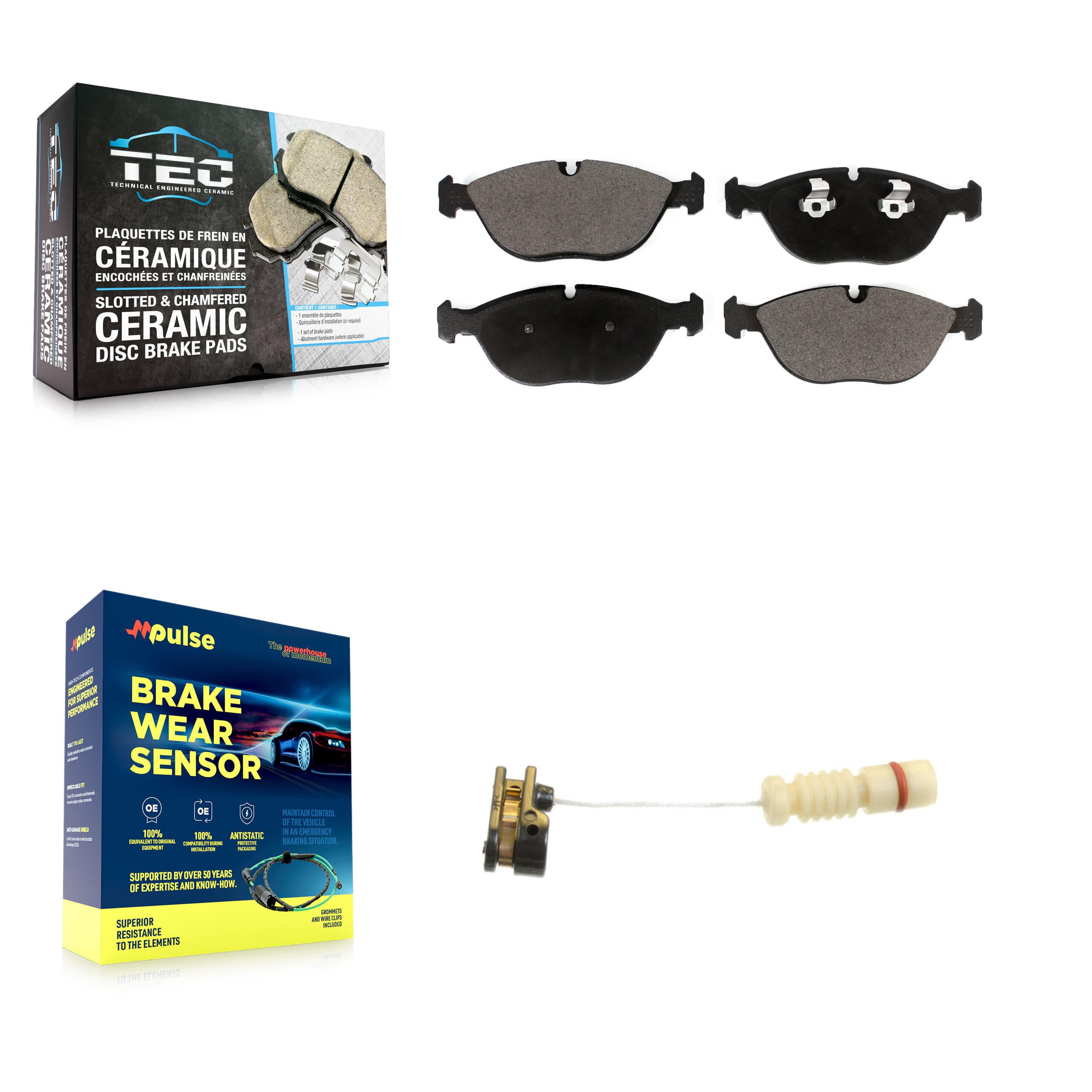 TEC - KTW-100012 - Front Disc Brake Pad Kits image 1