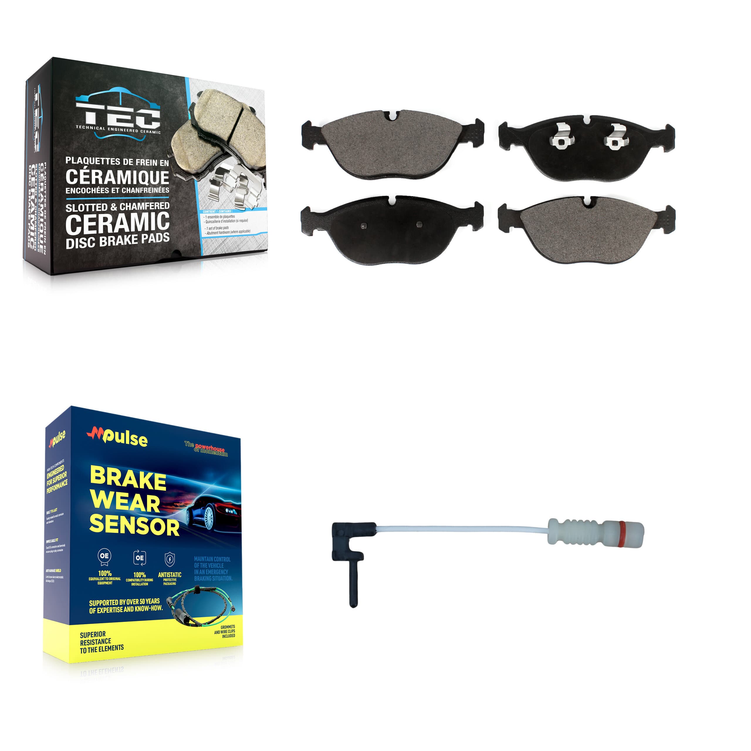 TEC - KTW-100013 - Front Disc Brake Pad Kits image 1