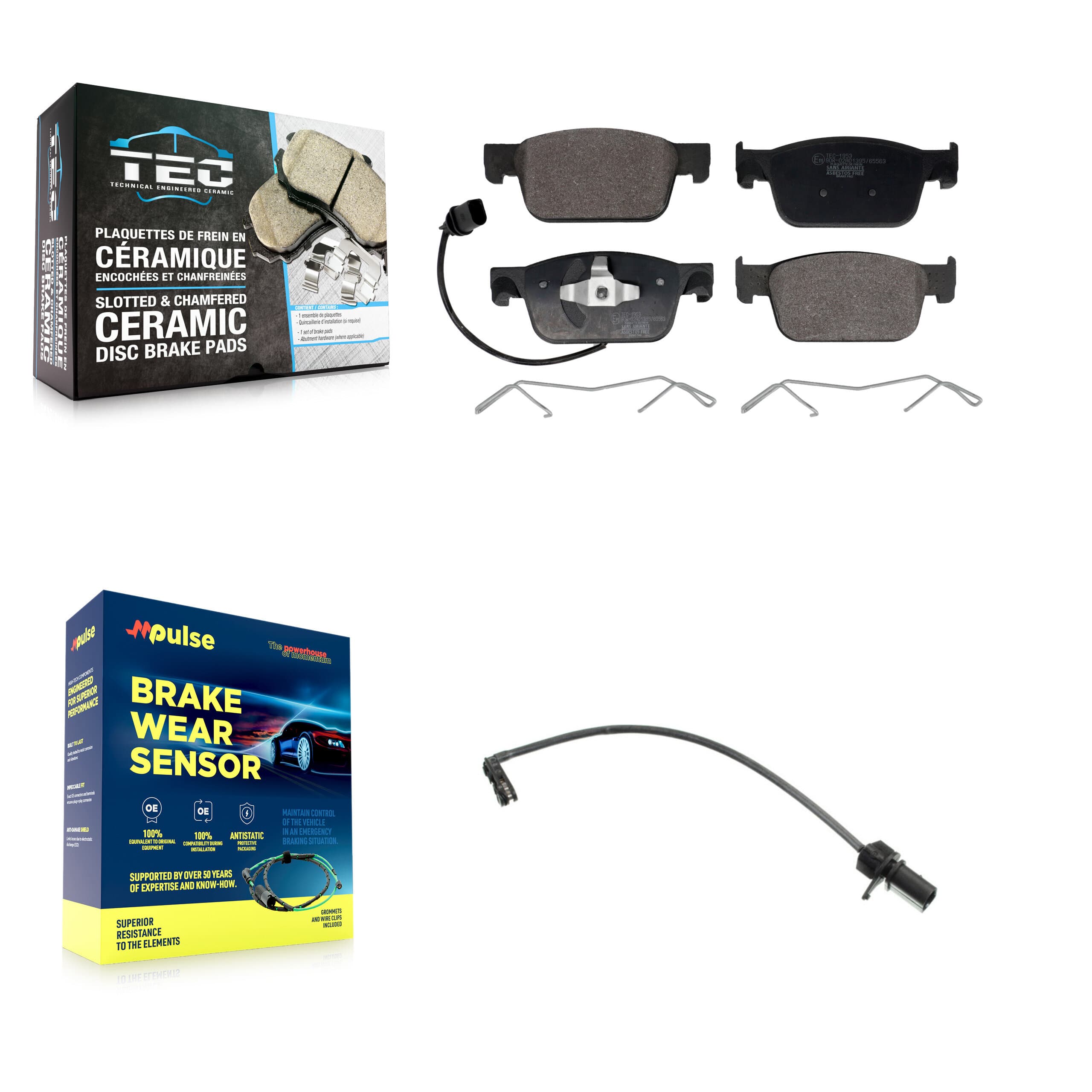 TEC - KTW-100021 - Front Disc Brake Pad Kits image 1