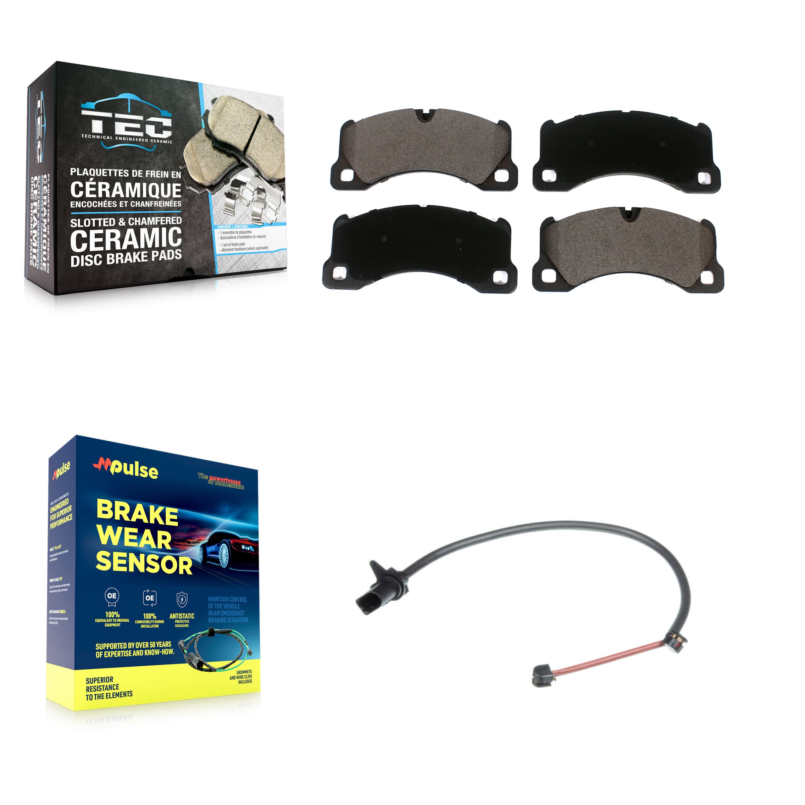 TEC - KTW-100041 - Front Disc Brake Pad Kits image 1