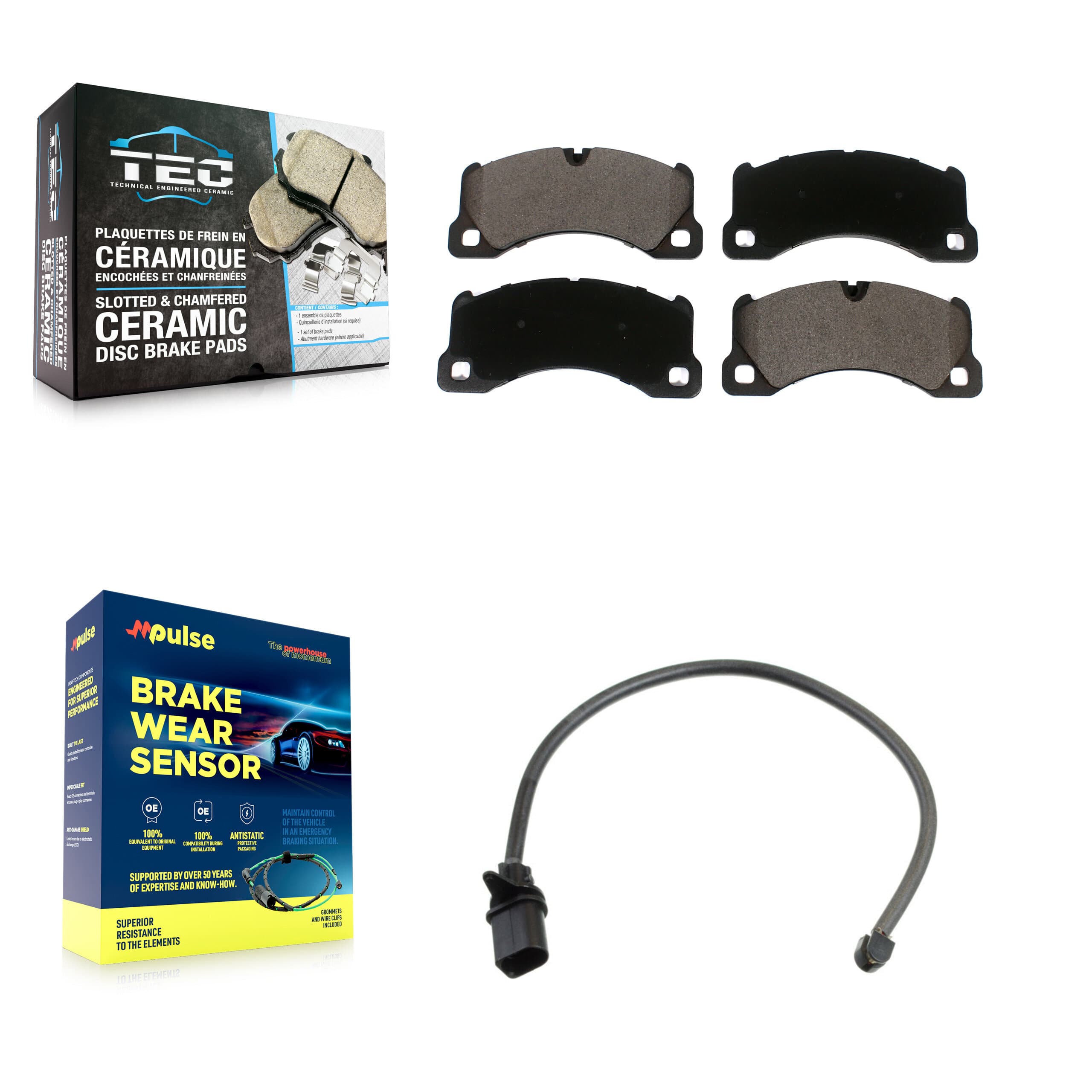 TEC - KTW-100045 - Front Disc Brake Pad Kits image 1