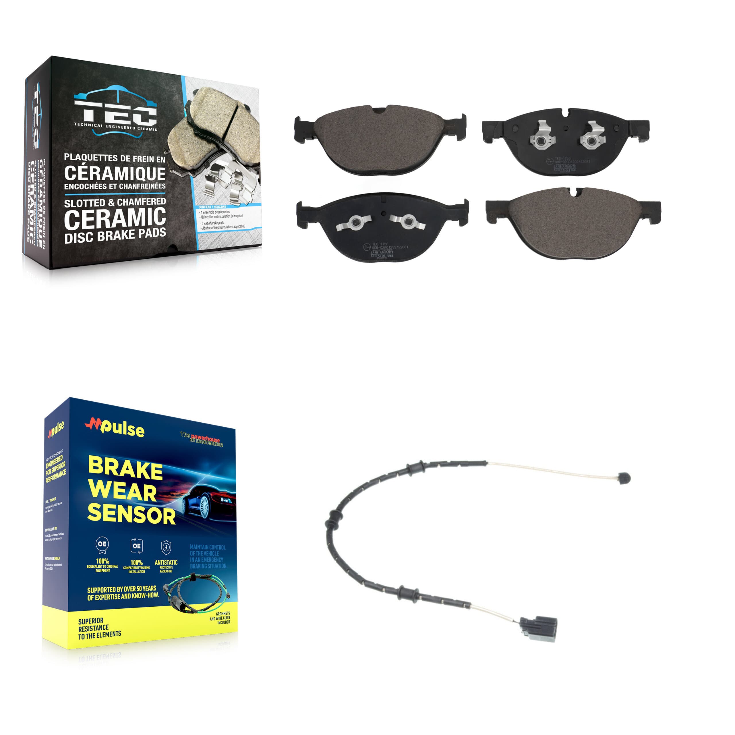 TEC - KTW-100062 - Front Disc Brake Pad Kits image 1