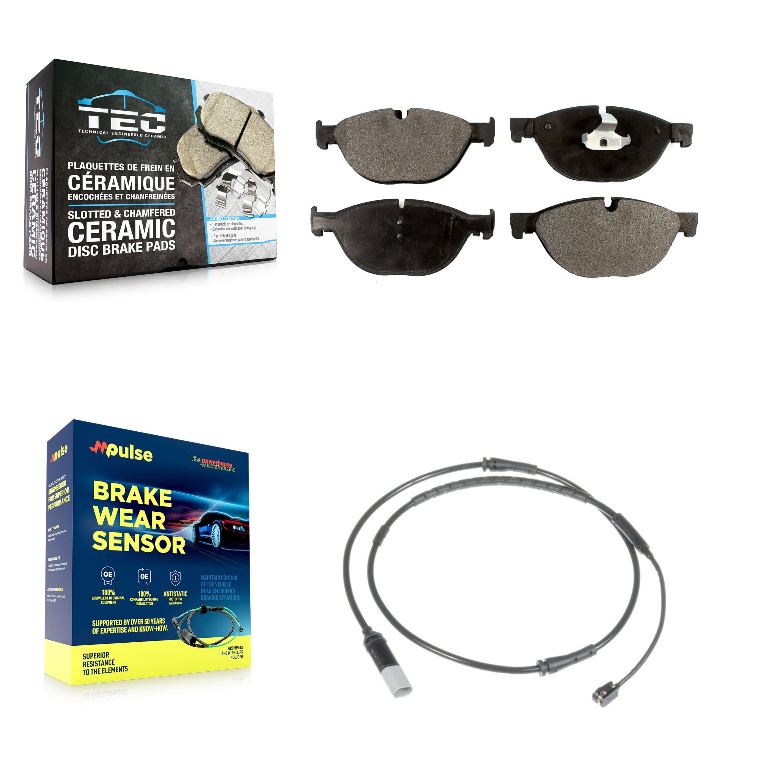 TEC - KTW-100064 - Front Disc Brake Pad Kits image 1