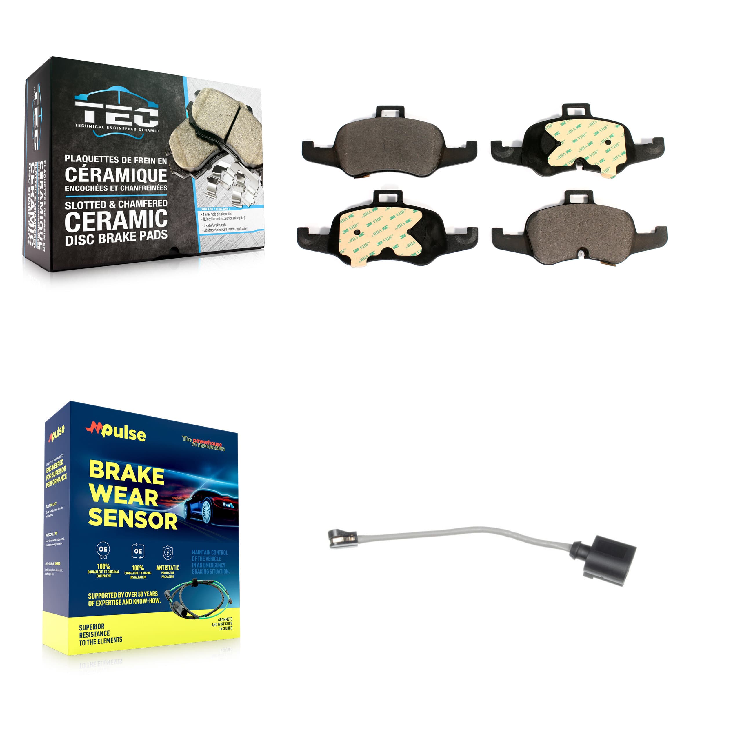 TEC - KTW-100069 - Front Disc Brake Pad Kits image 1