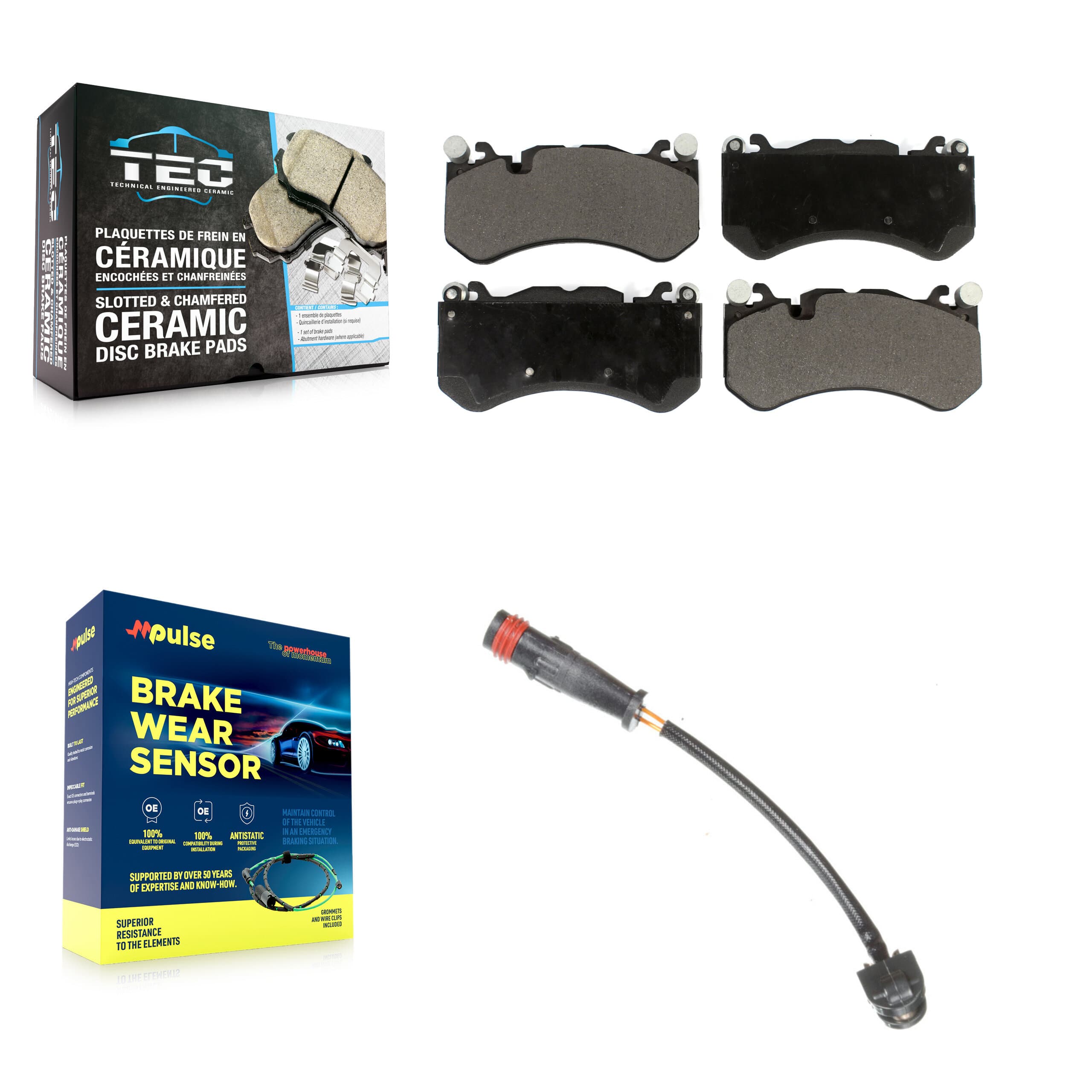 TEC - KTW-100083 - Front Disc Brake Pad Kits image 1