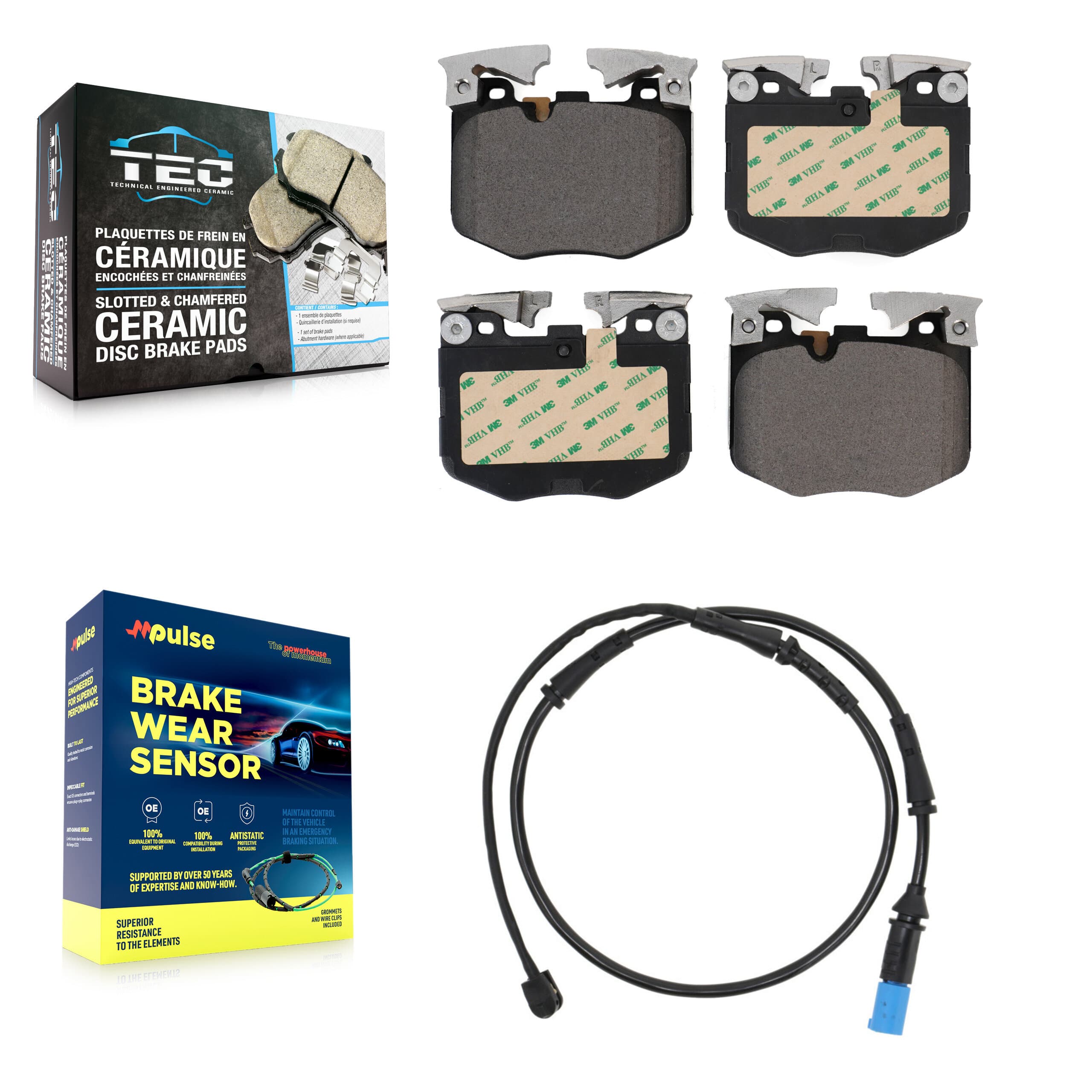 TEC - KTW-100097 - Front Disc Brake Pad Kits image 1
