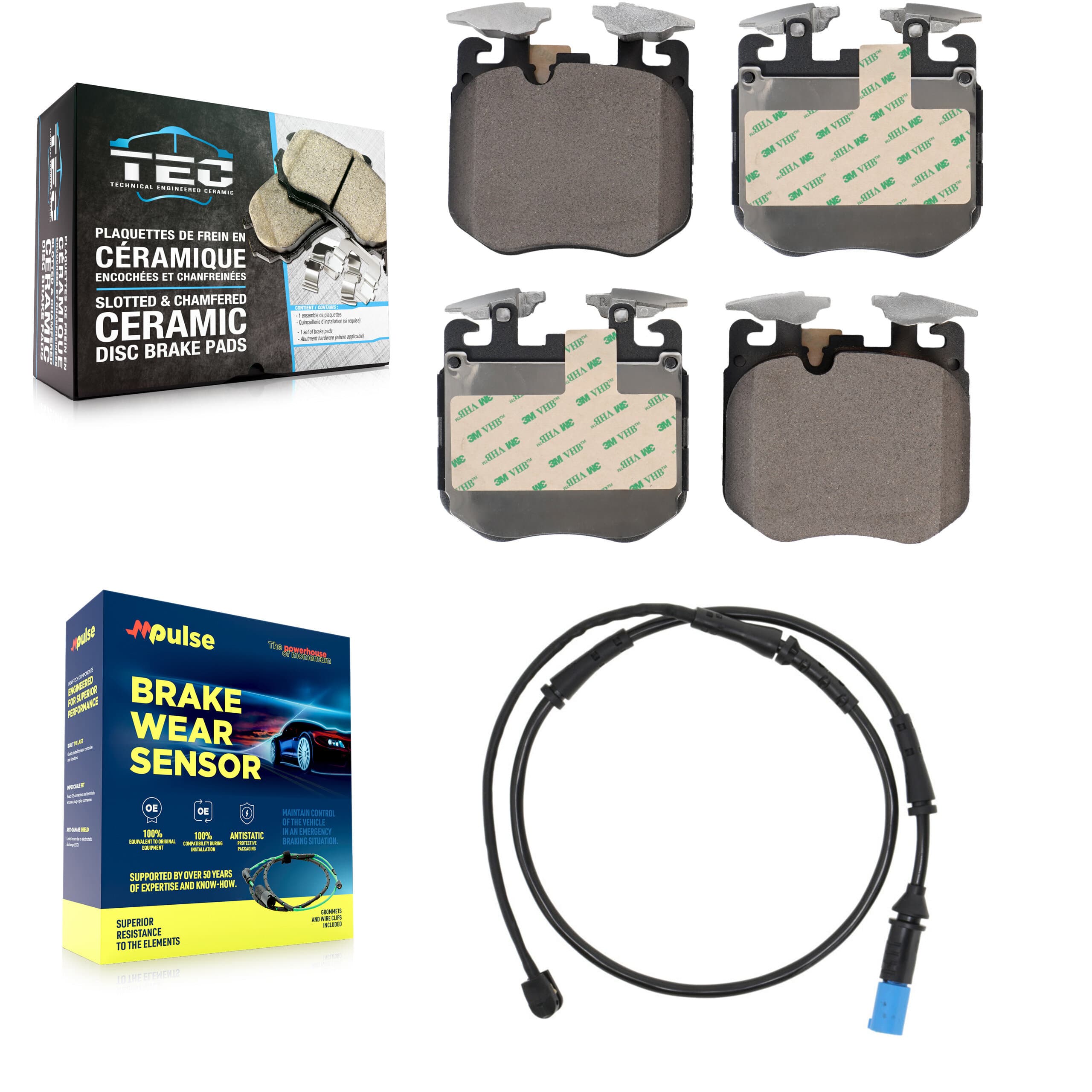 TEC - KTW-100098 - Front Disc Brake Pad Kits image 1