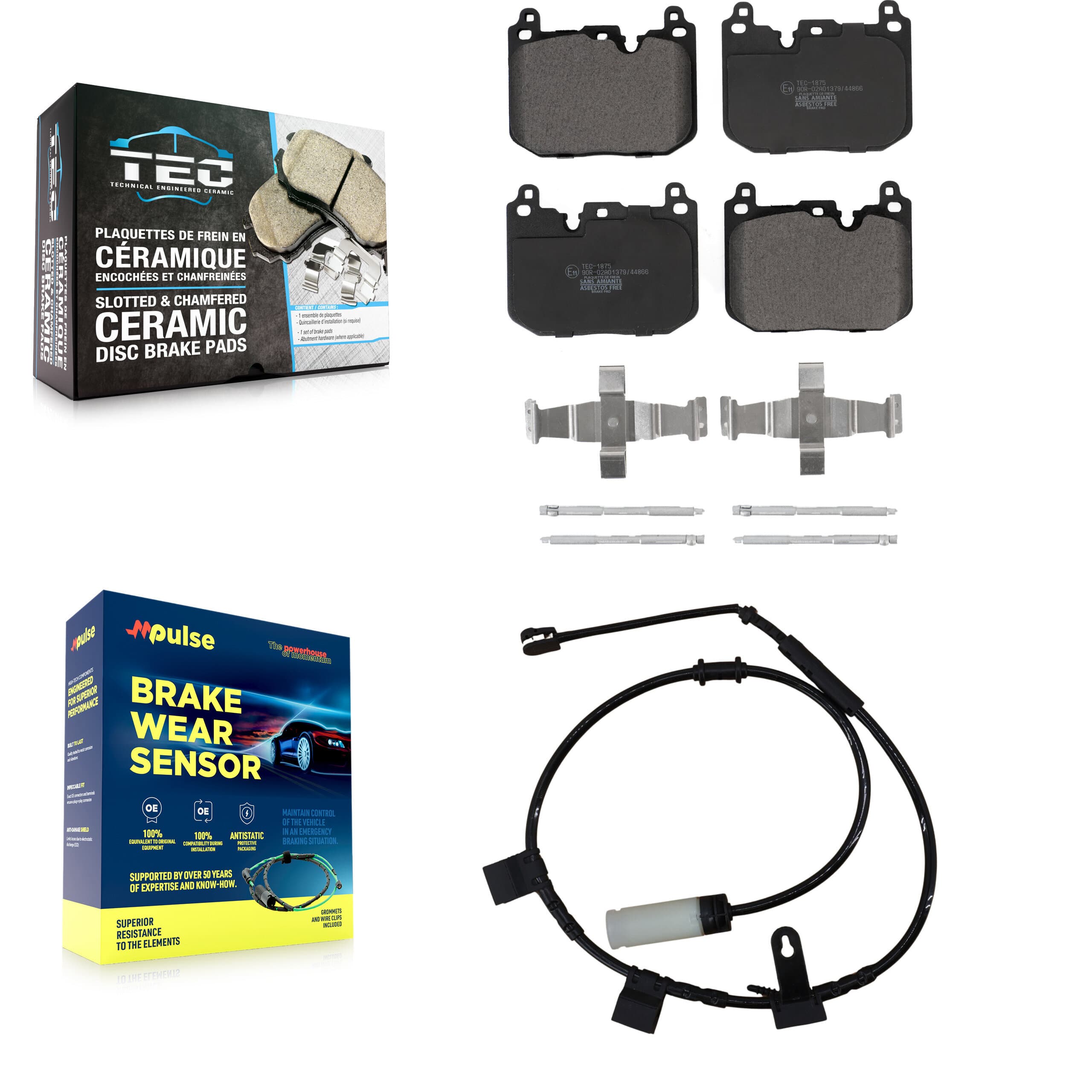 TEC - KTW-100109 - Front Disc Brake Pad Kits image 1