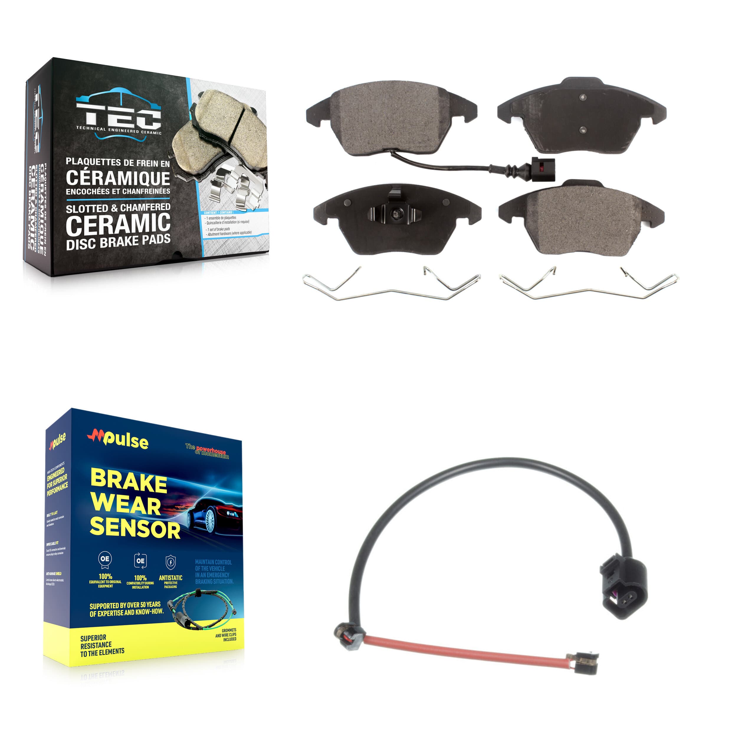 TEC - KTW-100121 - Front Disc Brake Pad Kits image 1