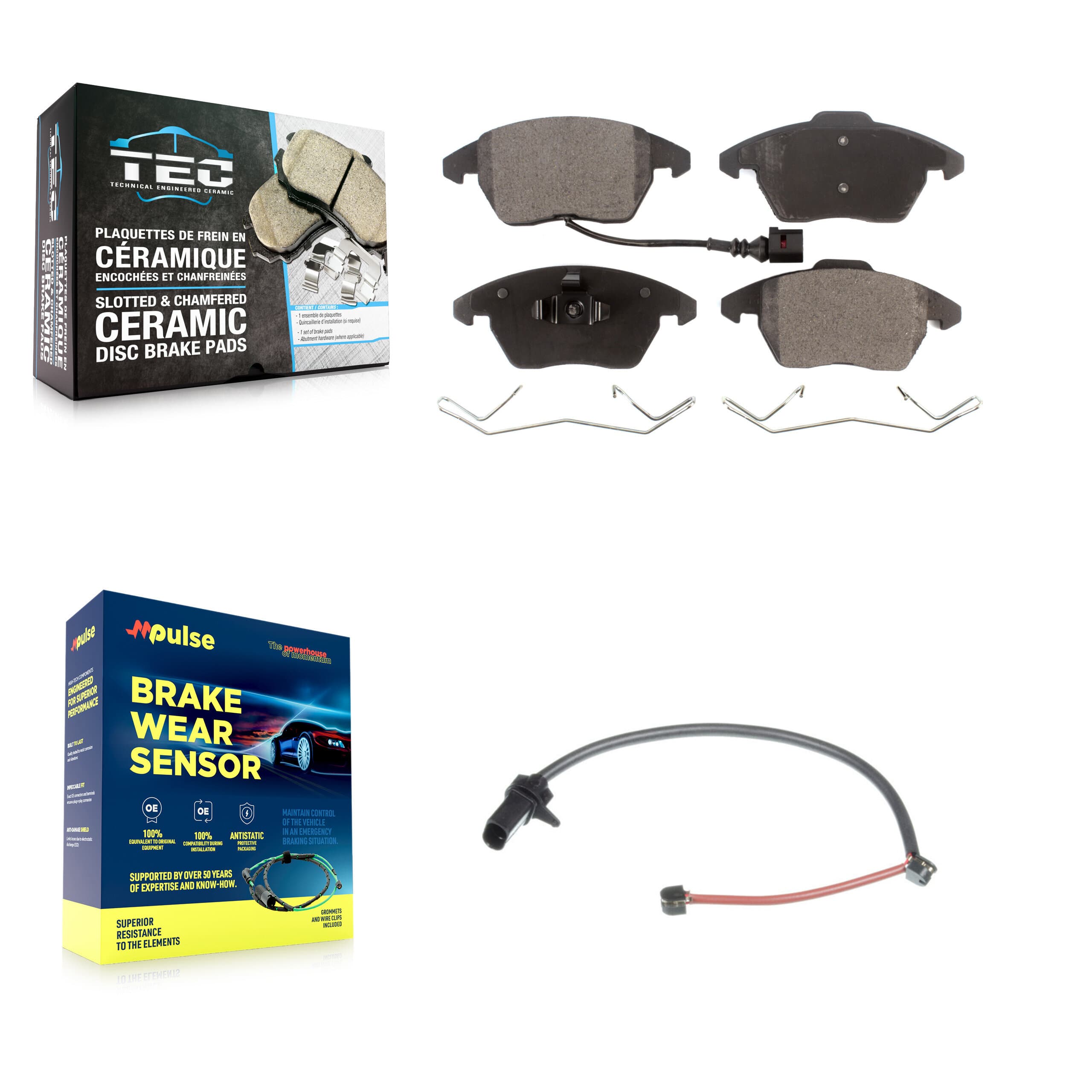 TEC - KTW-100124 - Front Disc Brake Pad Kits image 1