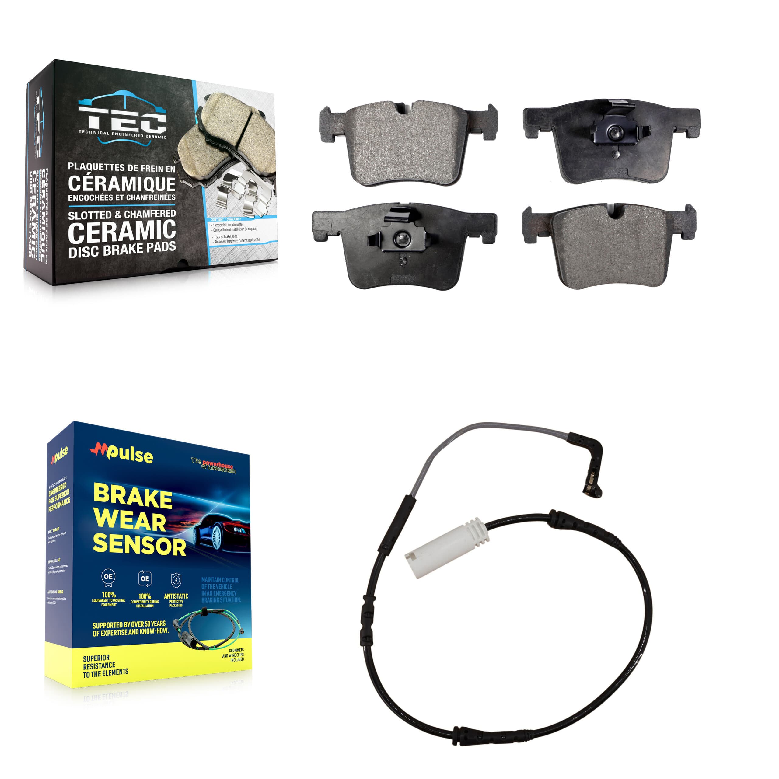 TEC - KTW-100130 - Front Disc Brake Pad Kits image 1