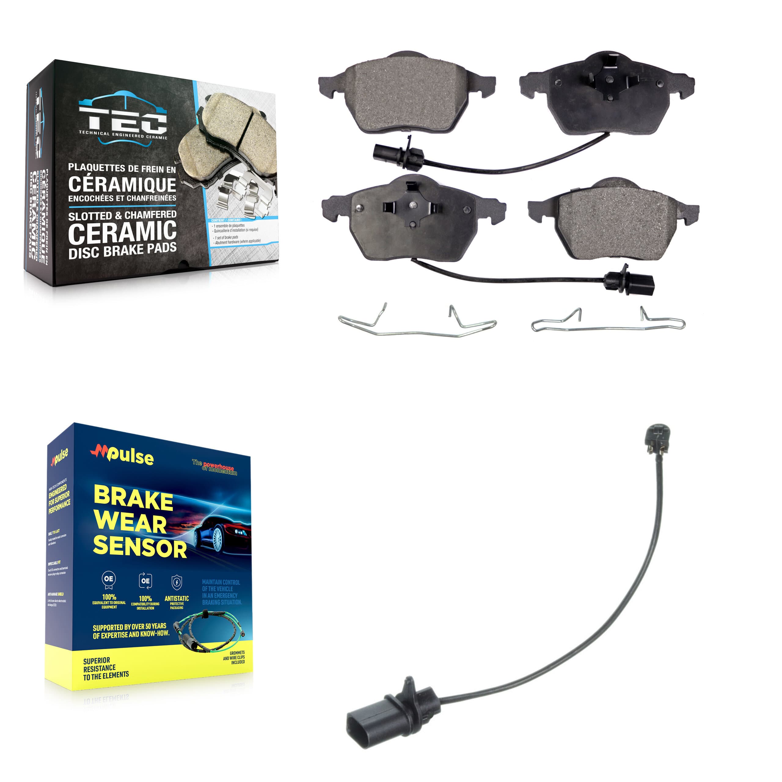 TEC - KTW-100135 - Front Disc Brake Pad Kits image 1