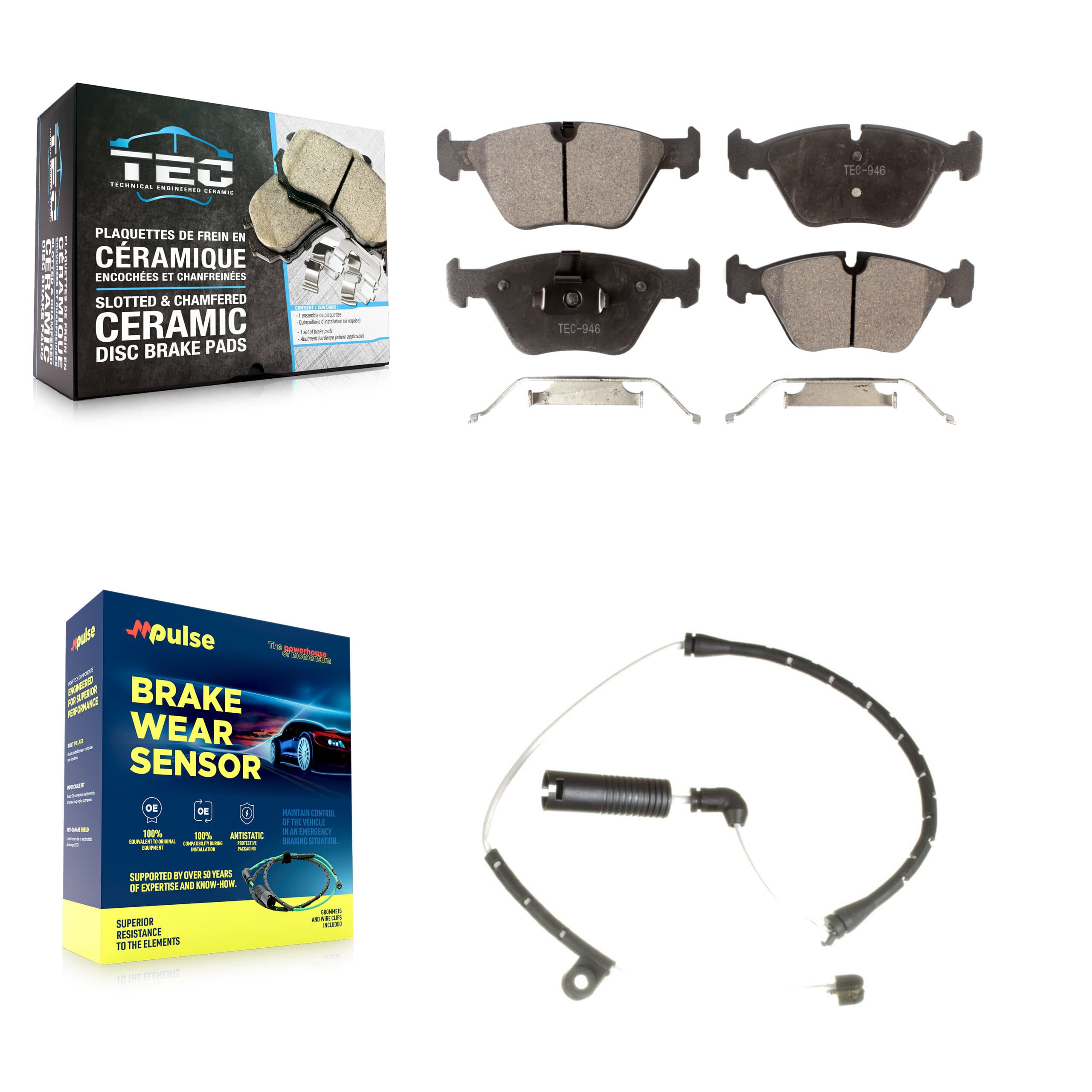 TEC - KTW-100140 - Front Disc Brake Pad Kits image 1