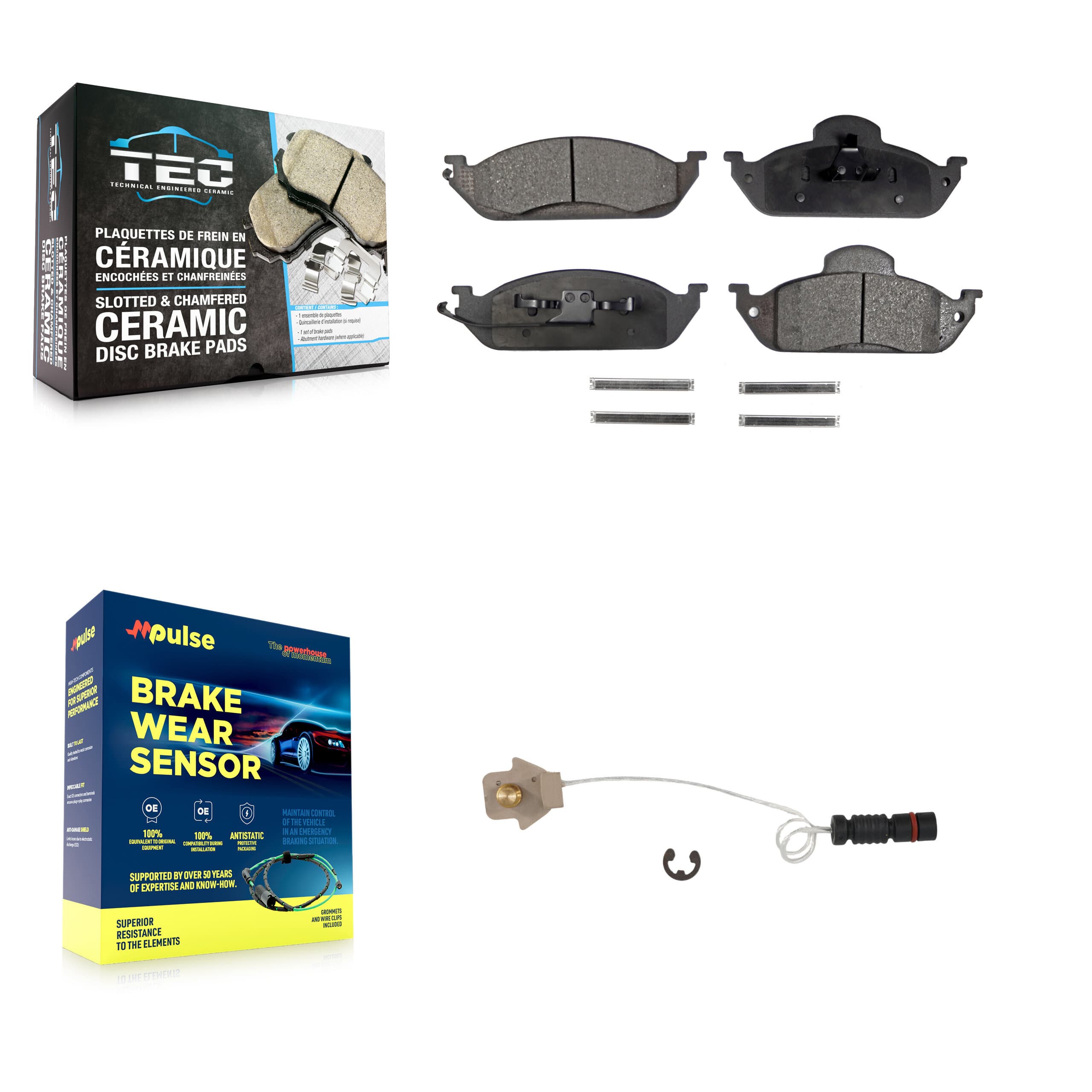 TEC - KTW-100147 - Front Disc Brake Pad Kits image 1