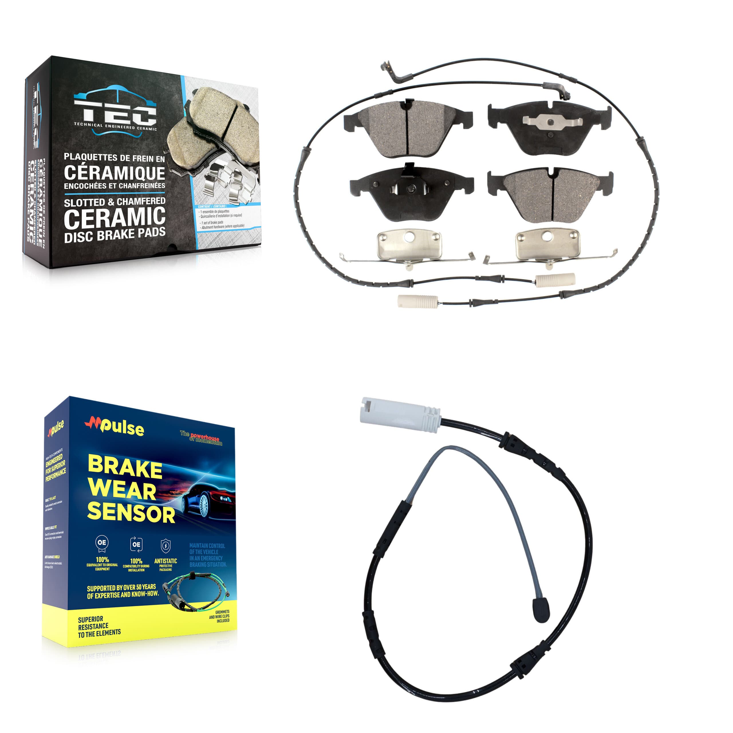 TEC - KTW-100153 - Front Disc Brake Pad Kits image 1