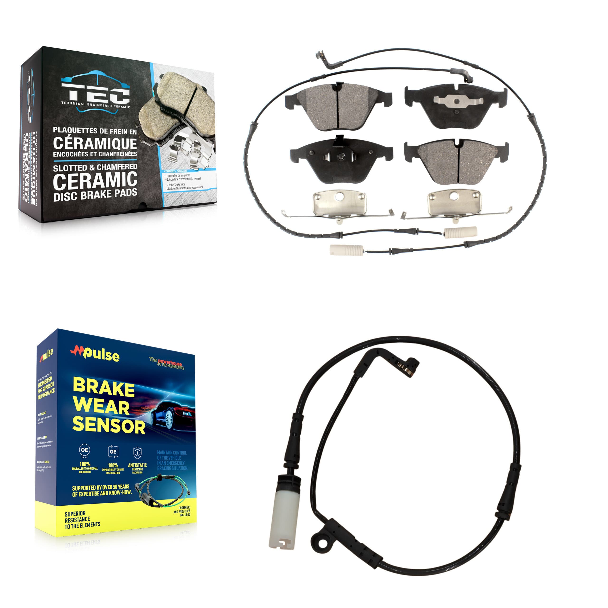 TEC - KTW-100154 - Front Disc Brake Pad Kits image 1