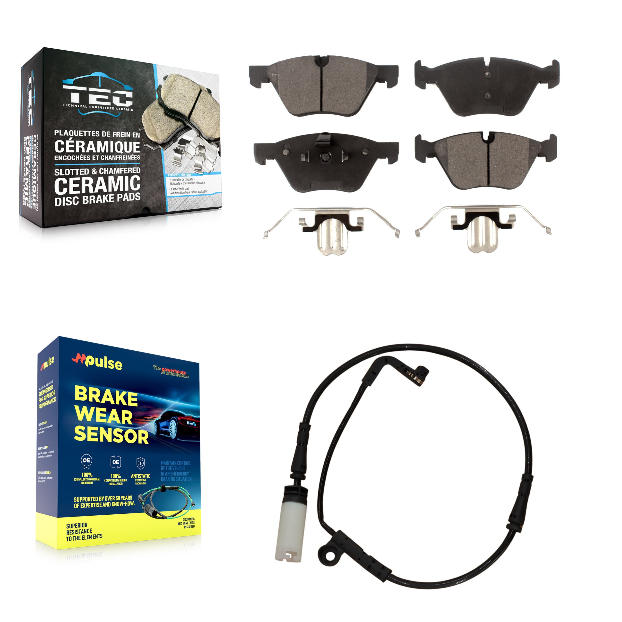 TEC - KTW-100155 - Front Disc Brake Pad Kits image 1