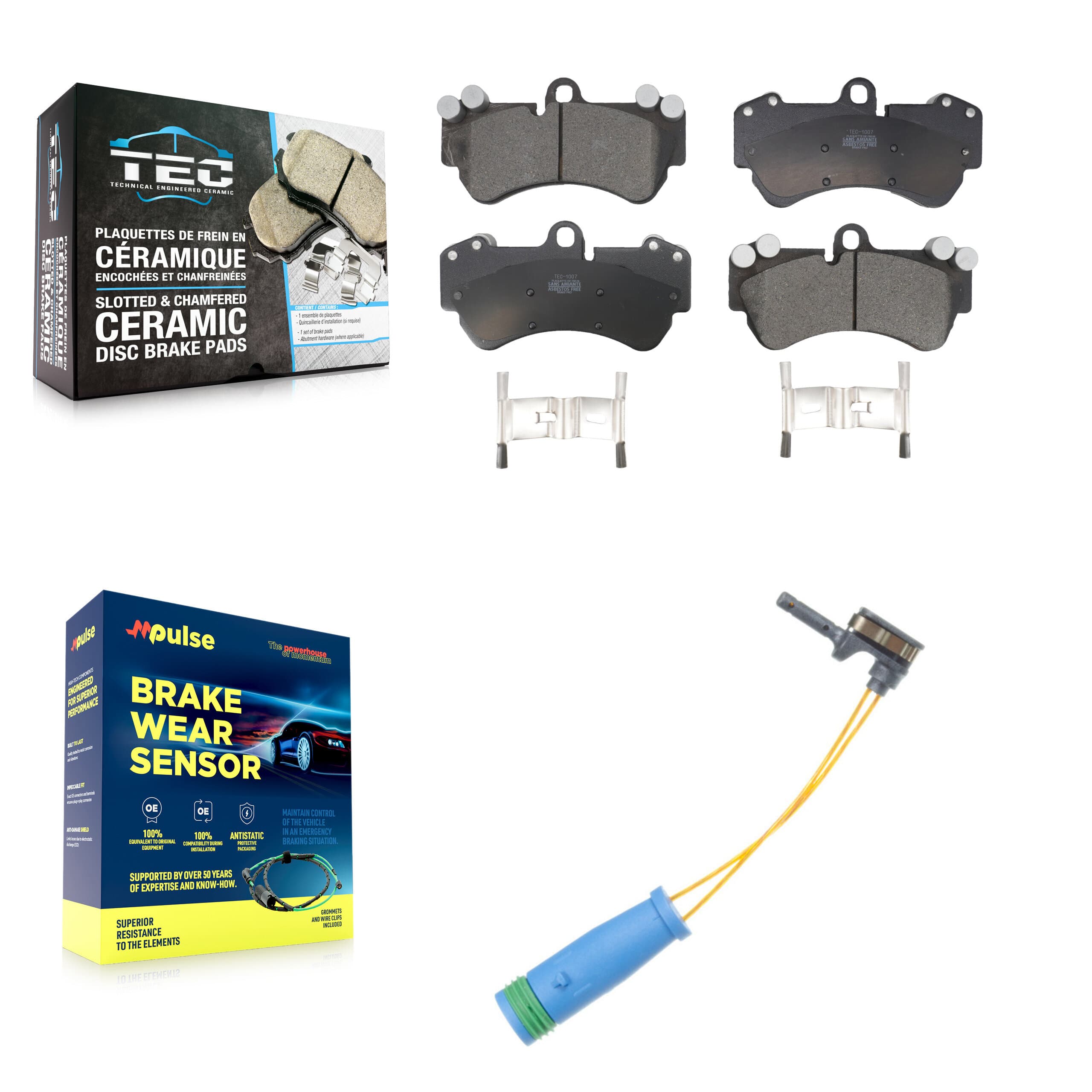 TEC - KTW-100162 - Front Disc Brake Pad Kits image 1