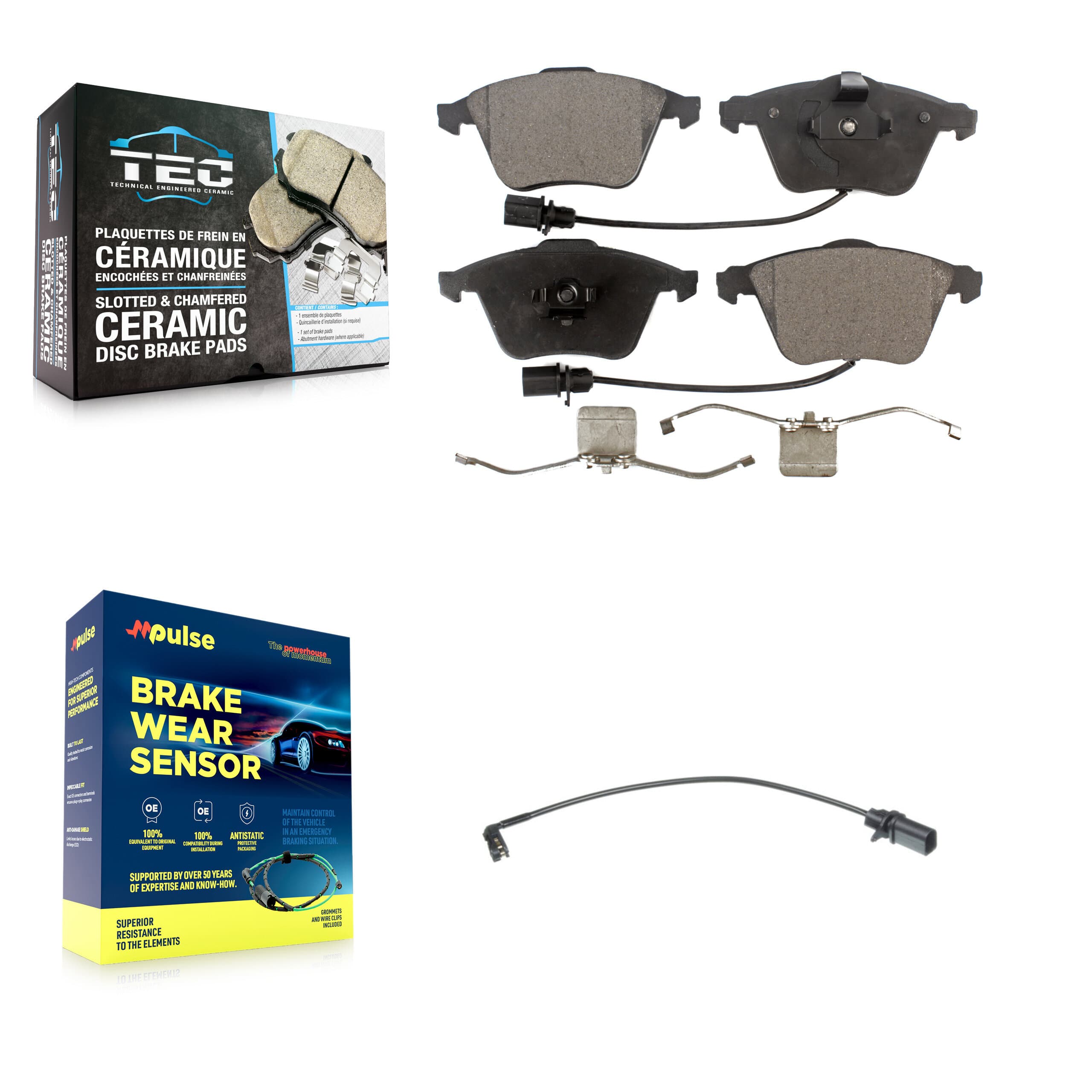 TEC - KTW-100166 - Front Disc Brake Pad Kits image 1