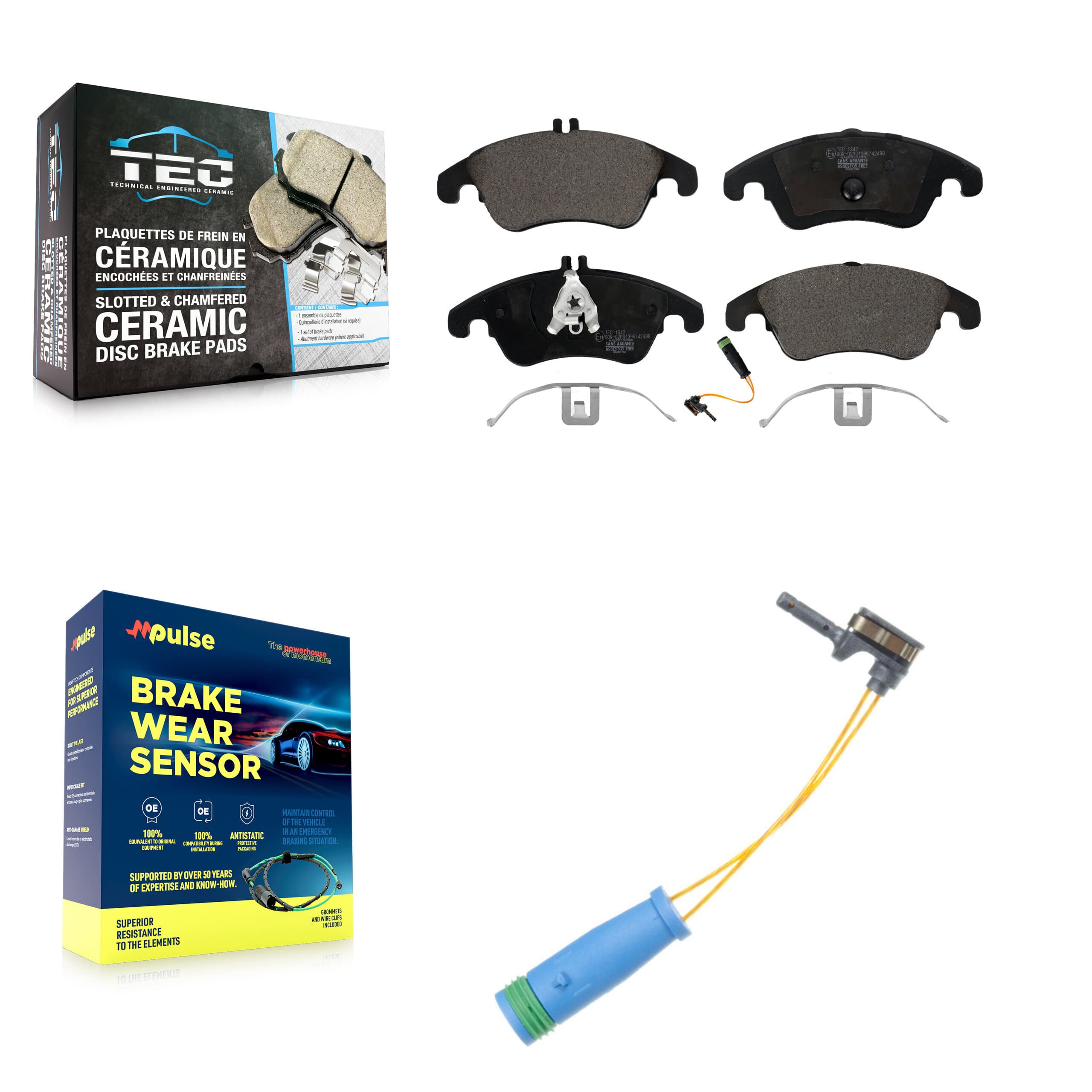 TEC - KTW-100181 - Front Disc Brake Pad Kits image 1