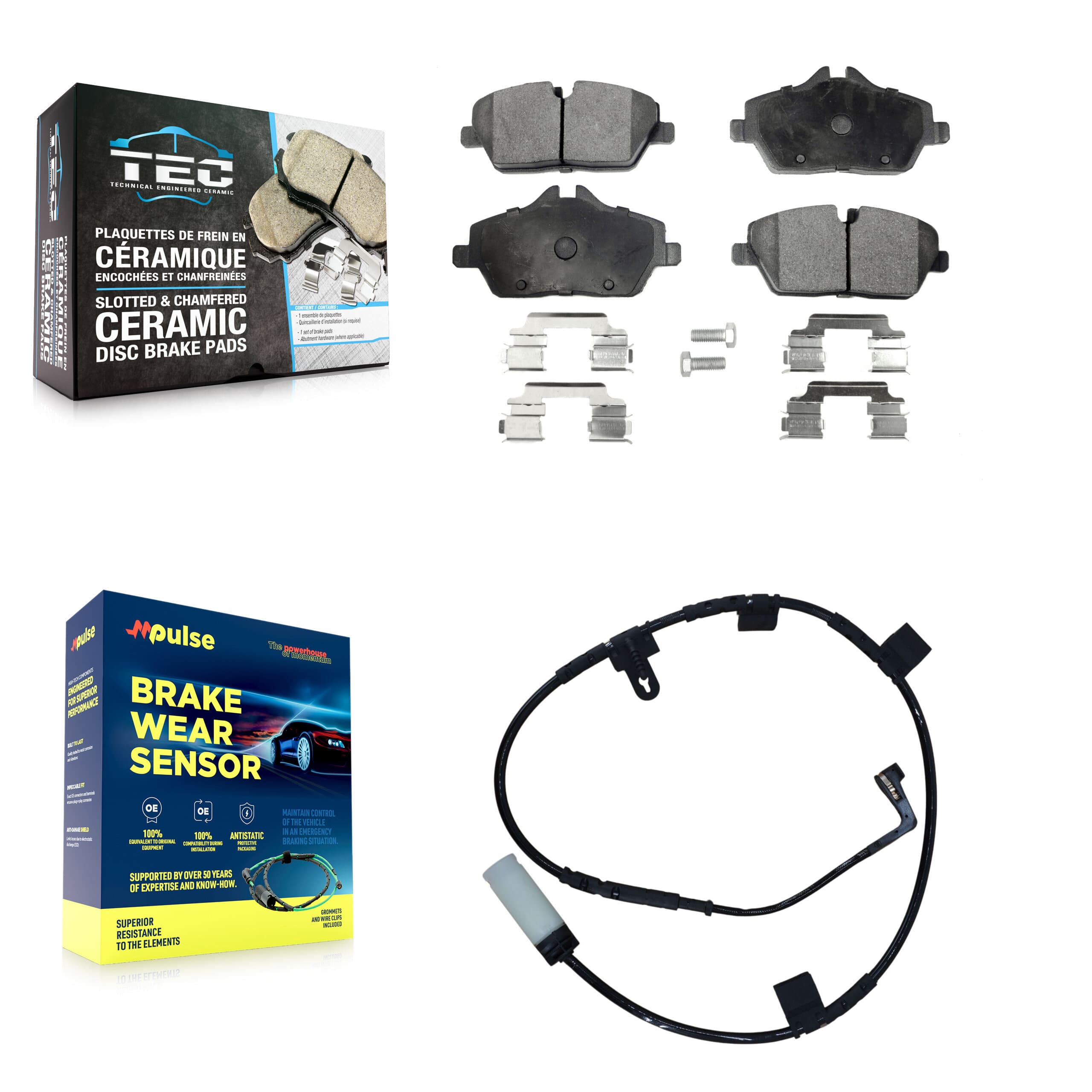 TEC - KTW-100196 - Front Disc Brake Pad Kits image 1