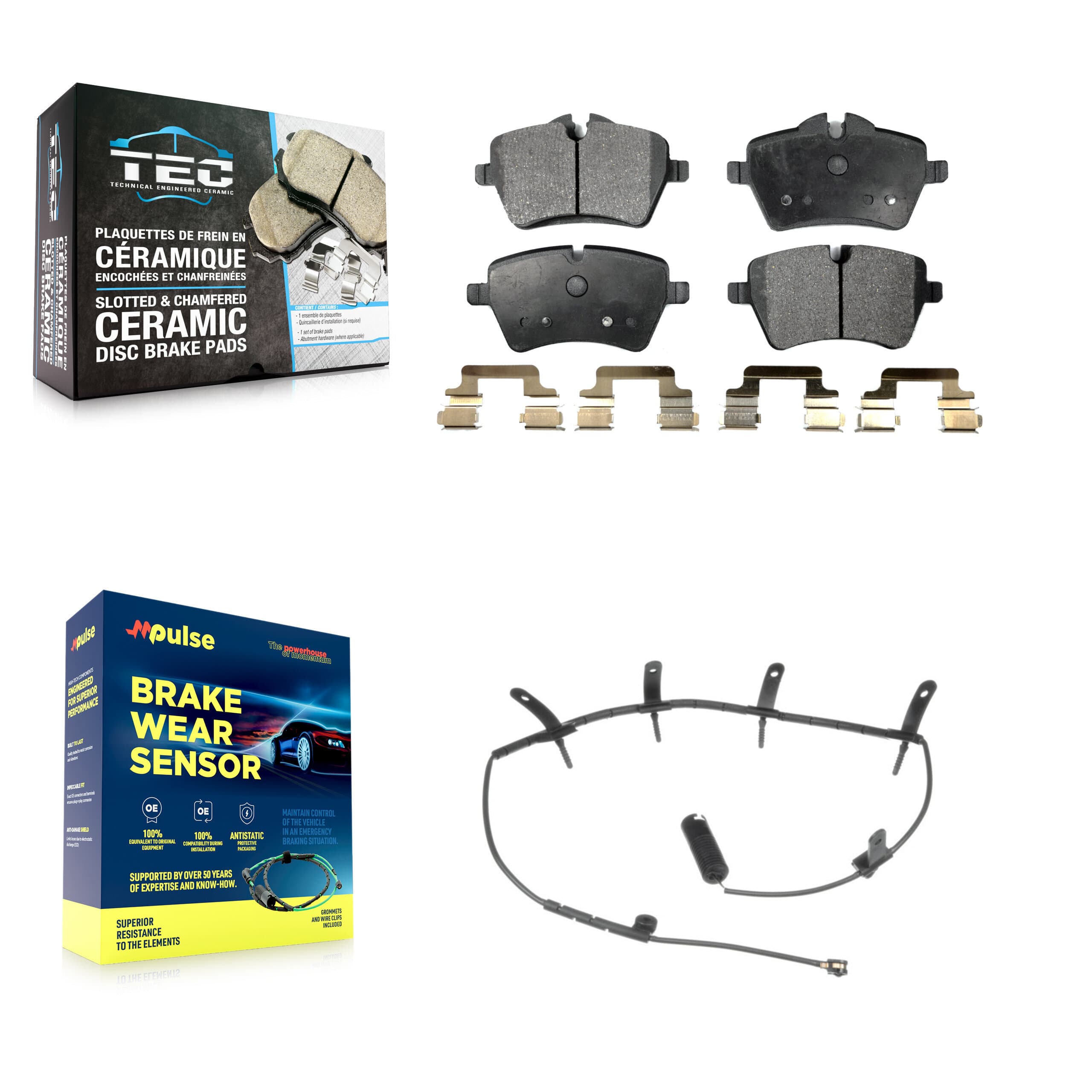 TEC - KTW-100199 - Front Disc Brake Pad Kits image 1