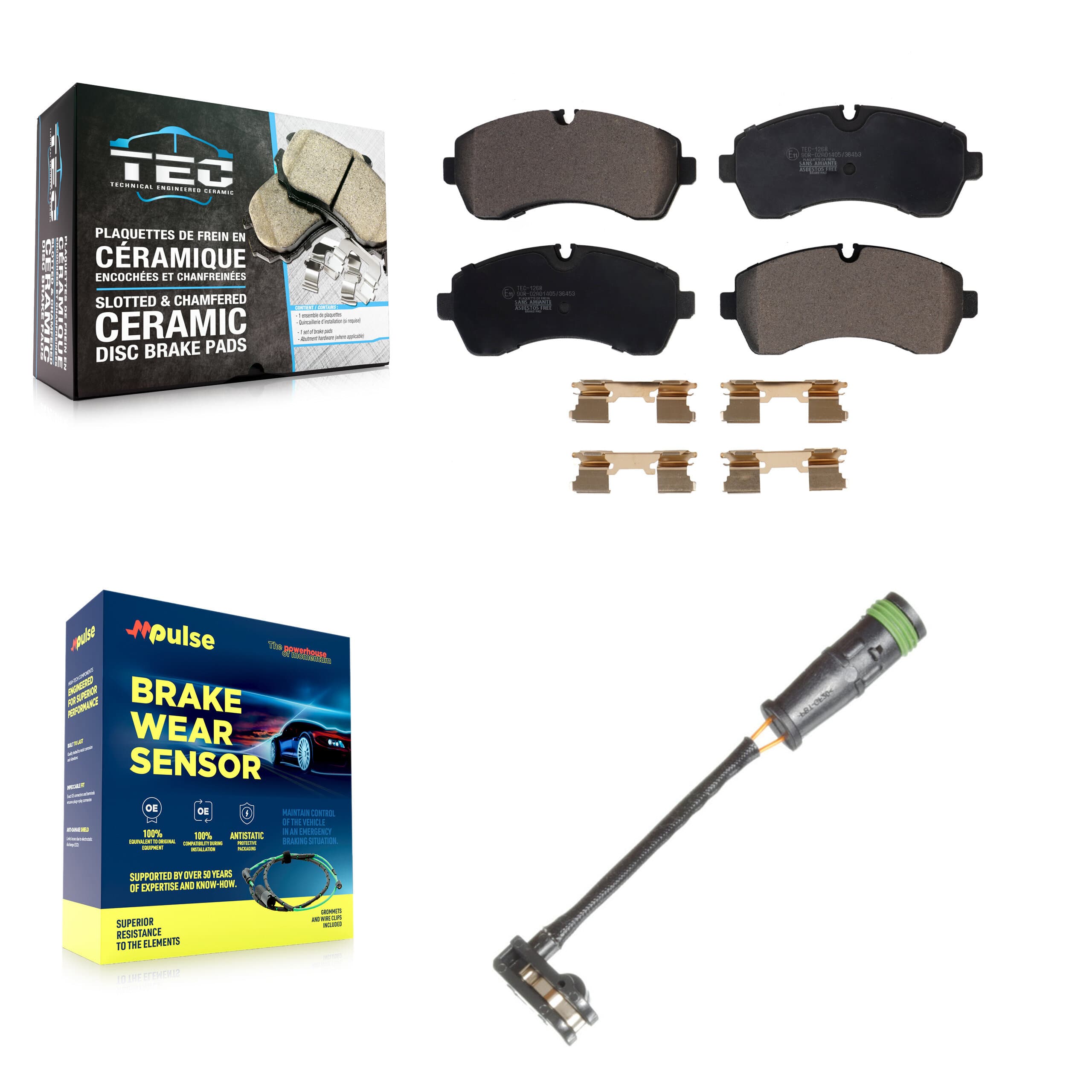 TEC - KTW-100223 - Front Disc Brake Pad Kits image 1