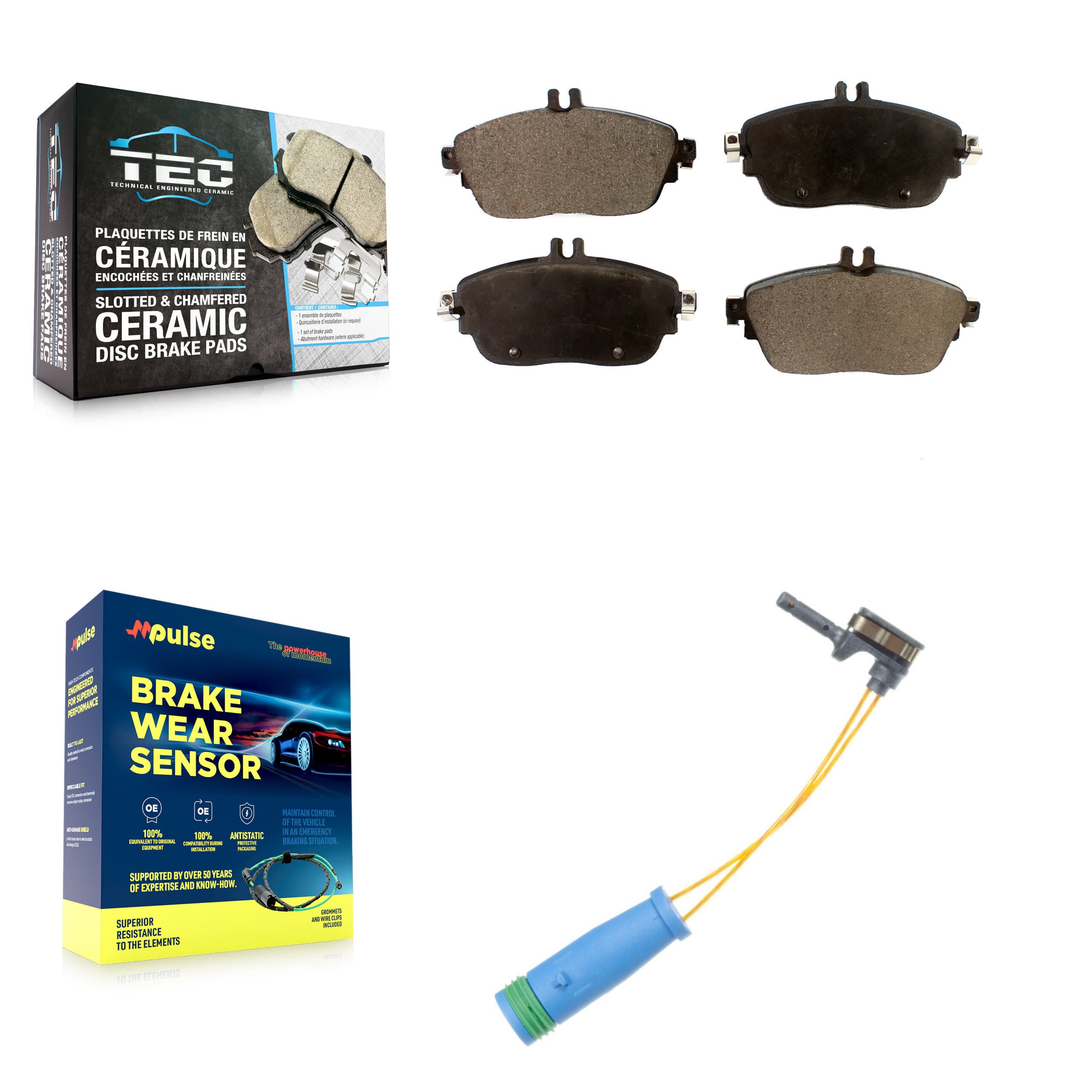 TEC - KTW-100227 - Front Disc Brake Pad Kits image 1