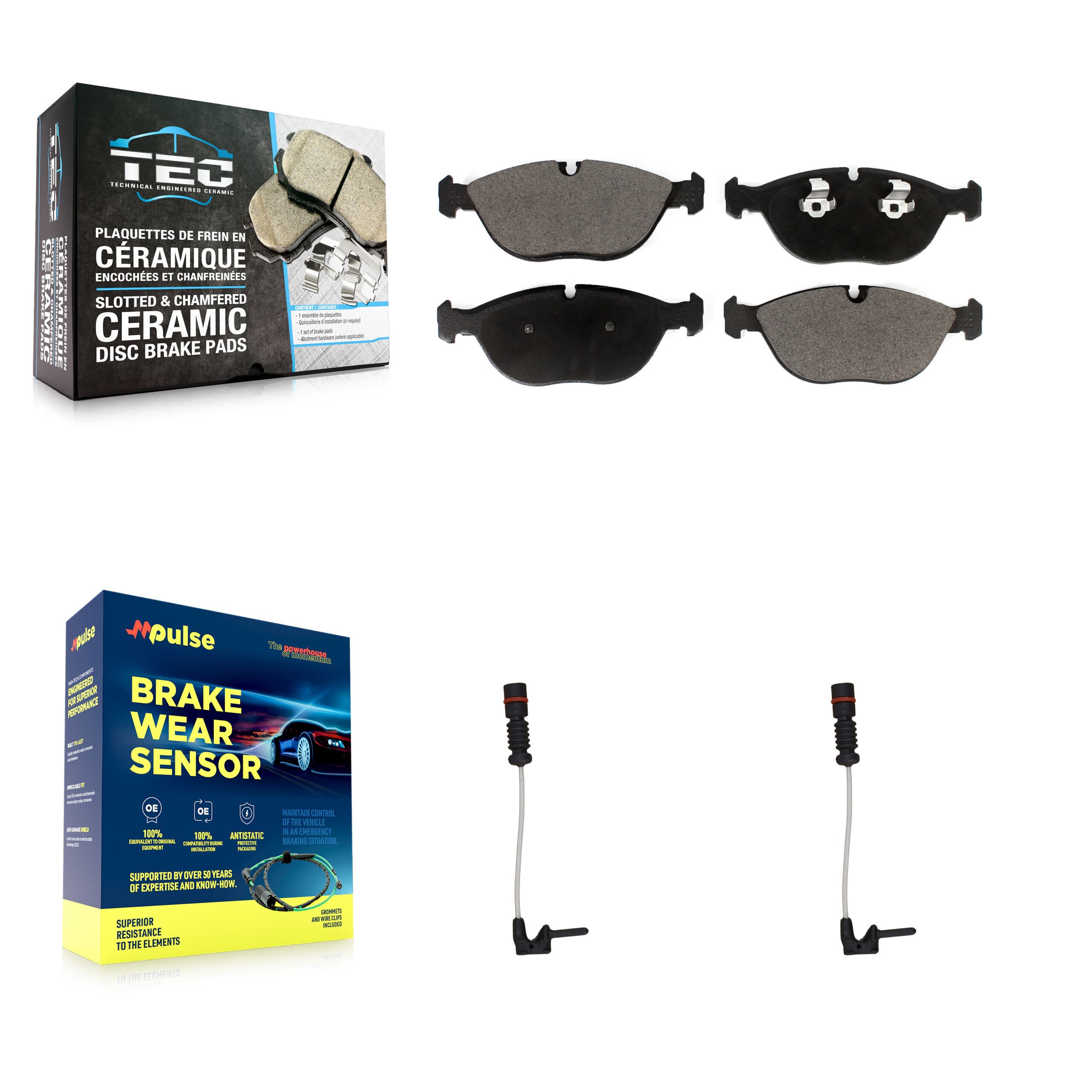 TEC - KTW-100864 - Front Disc Brake Pad Kits image 1