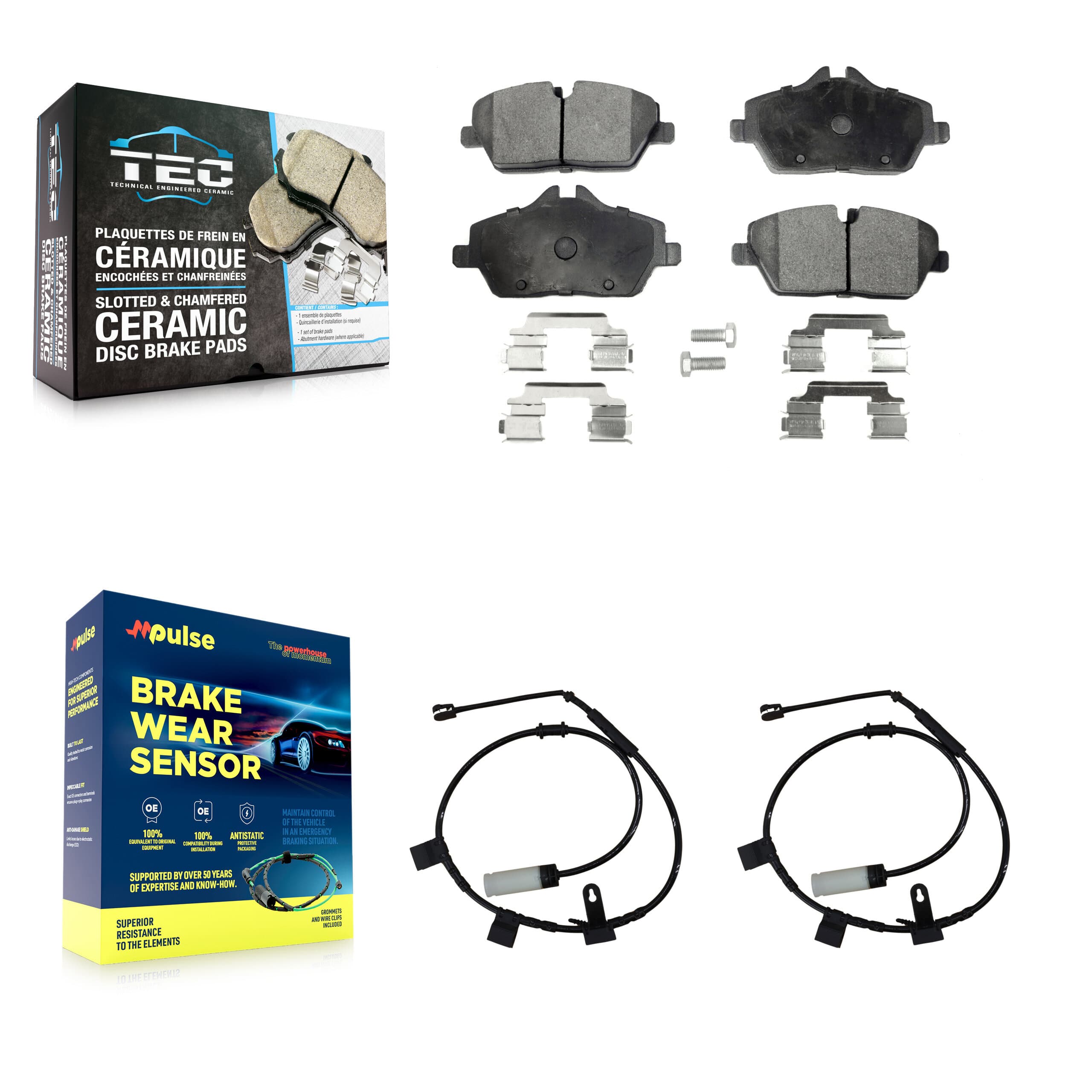 TEC - KTW-100867 - Front Disc Brake Pad Kits image 1
