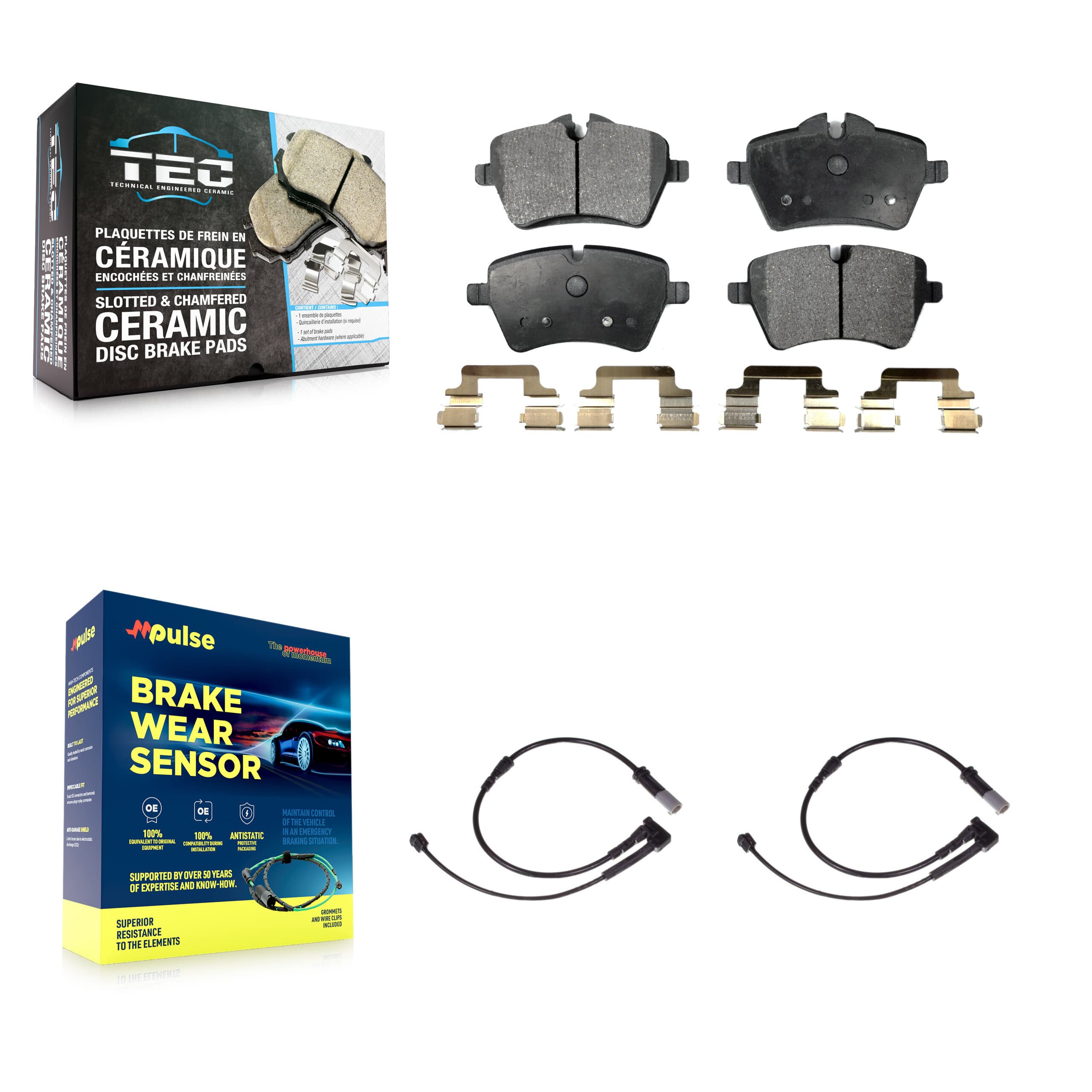 TEC - KTW-100873 - Front Disc Brake Pad Kits image 1