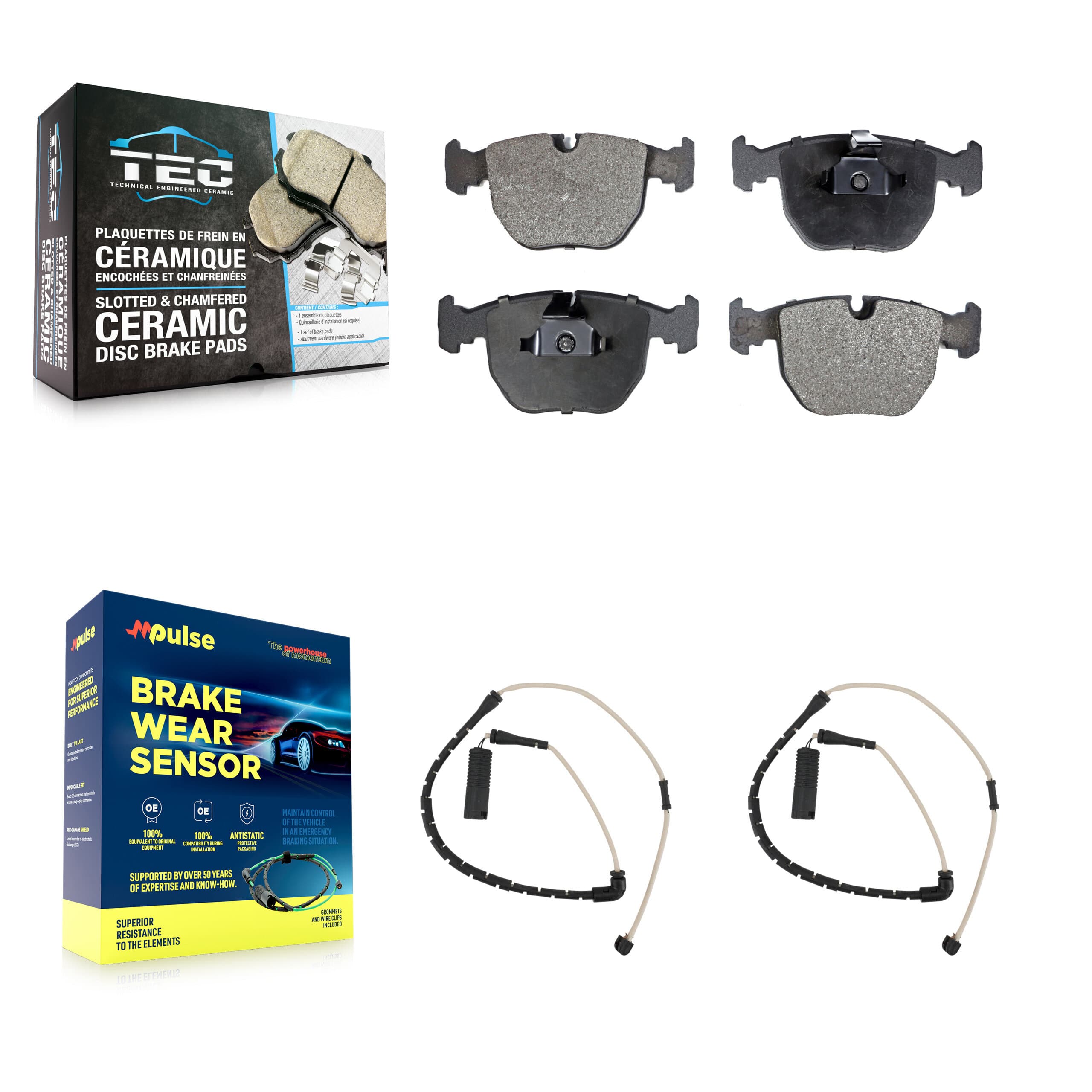 TEC - KTW-100877 - Front Disc Brake Pad Kits image 1
