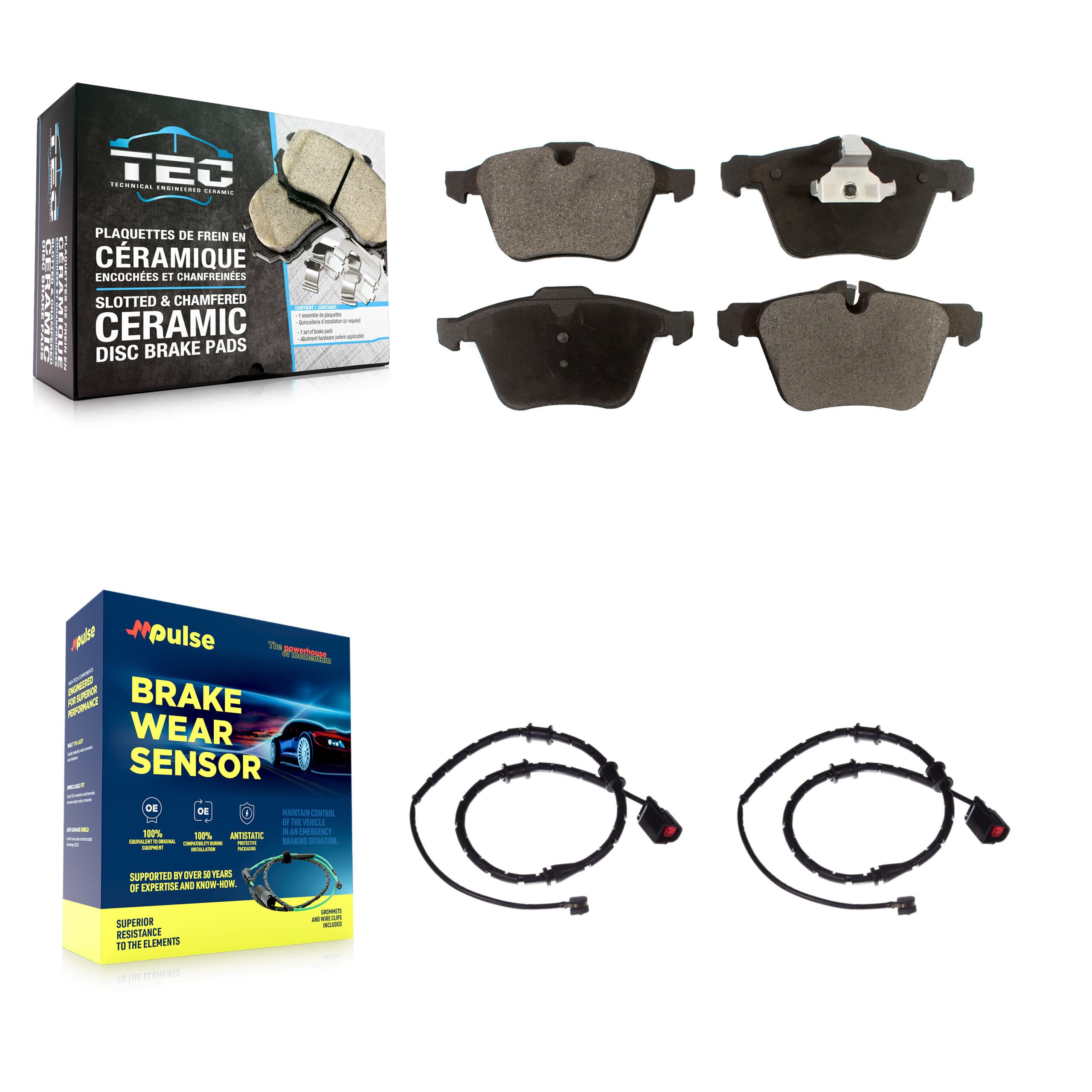 TEC - KTW-100889 - Front Disc Brake Pad Kits image 1