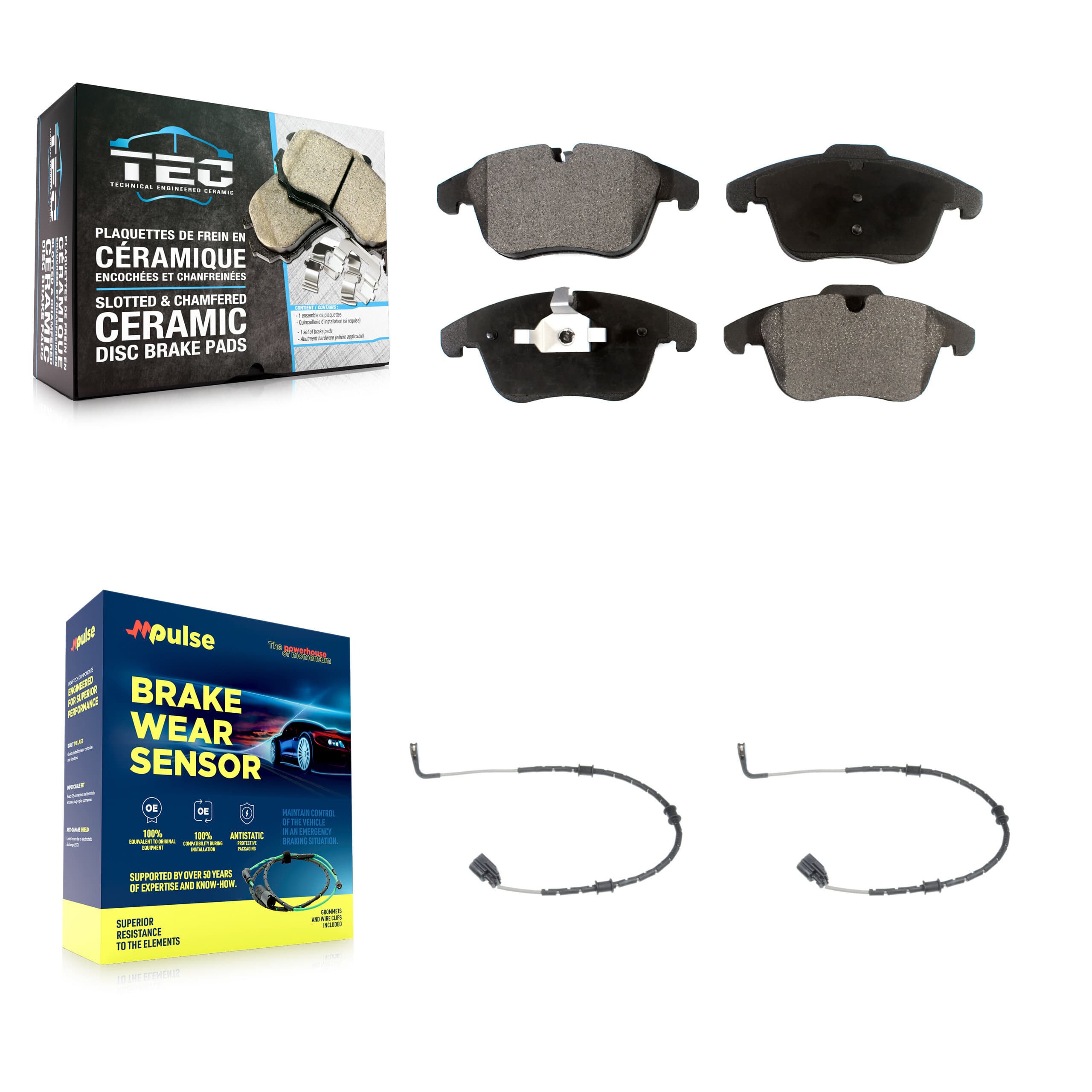 TEC - KTW-100893 - Front Disc Brake Pad Kits image 1