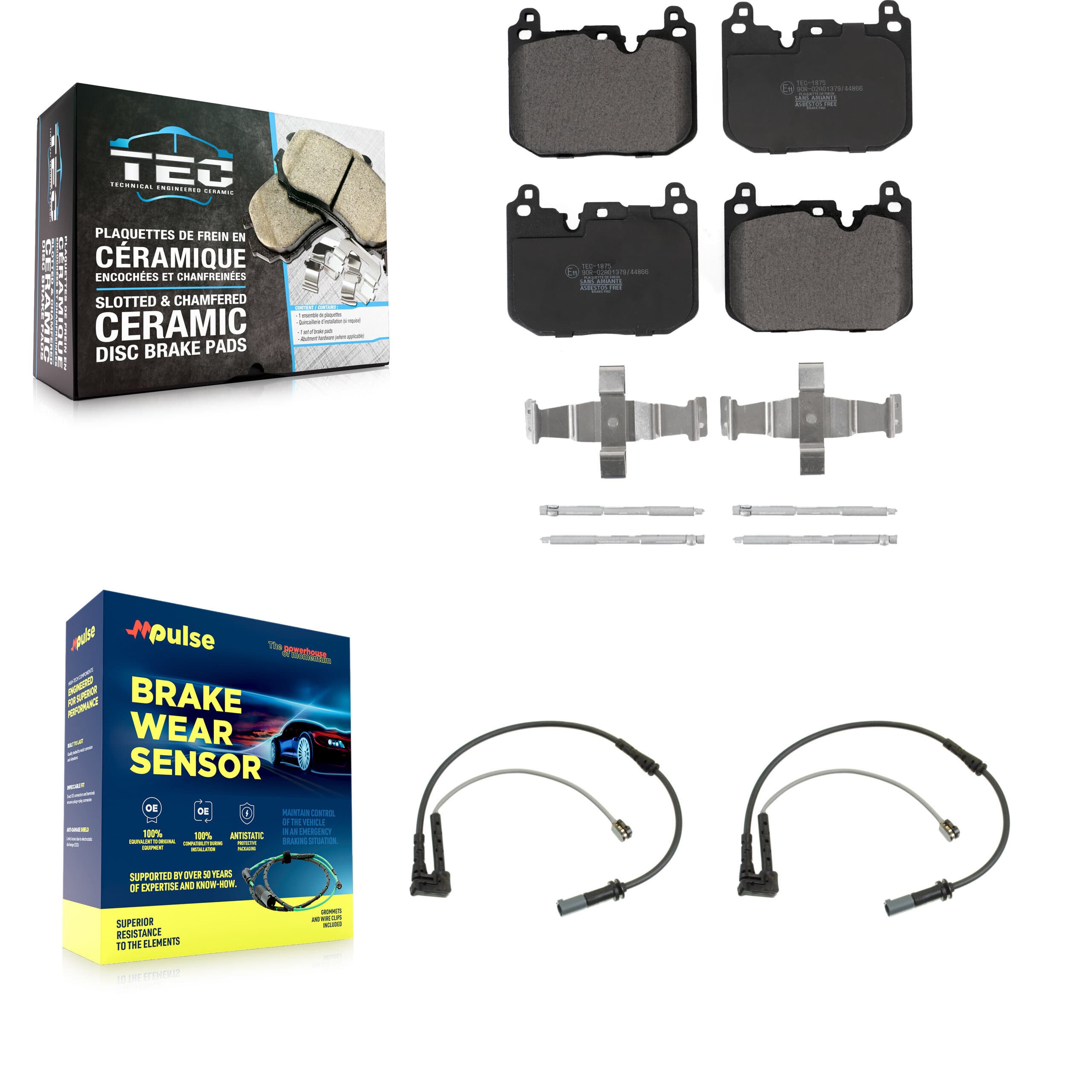 TEC - KTW-100907 - Front Disc Brake Pad Kits image 1