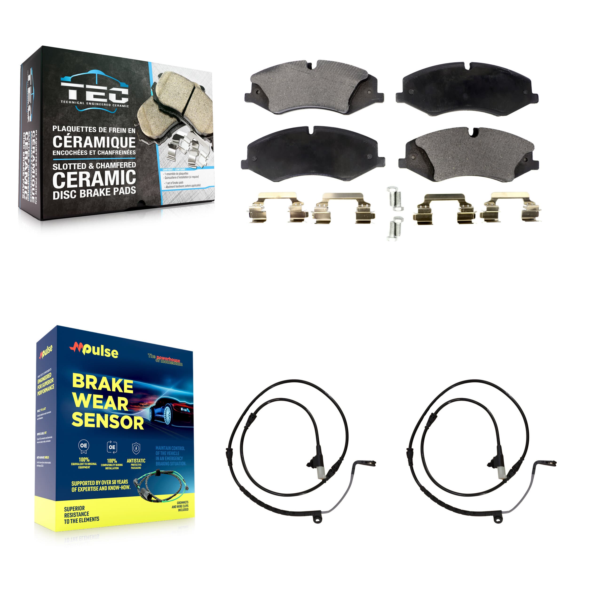 TEC - KTW-100930 - Front Disc Brake Pad Kits image 1