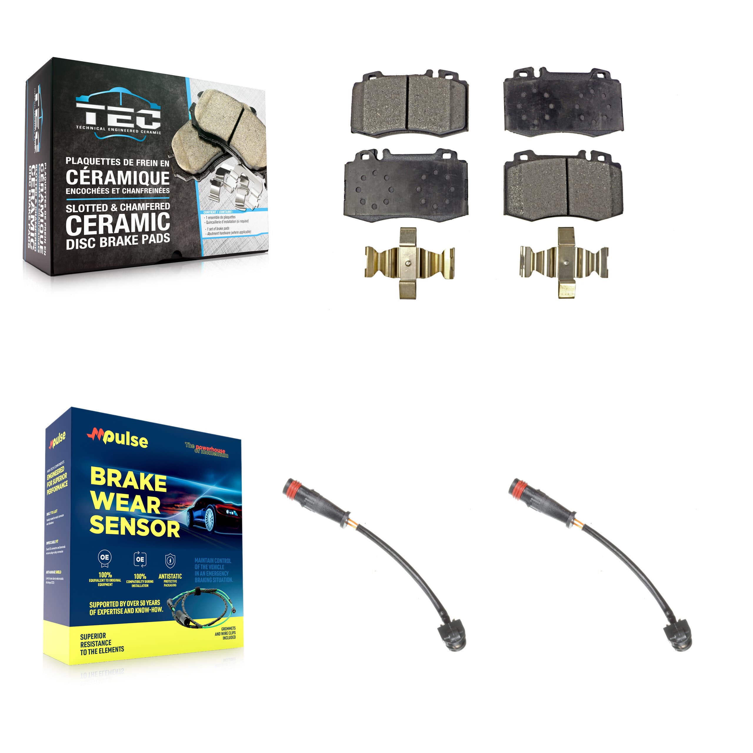 TEC - KTW-100952 - Front Disc Brake Pad Kits image 1