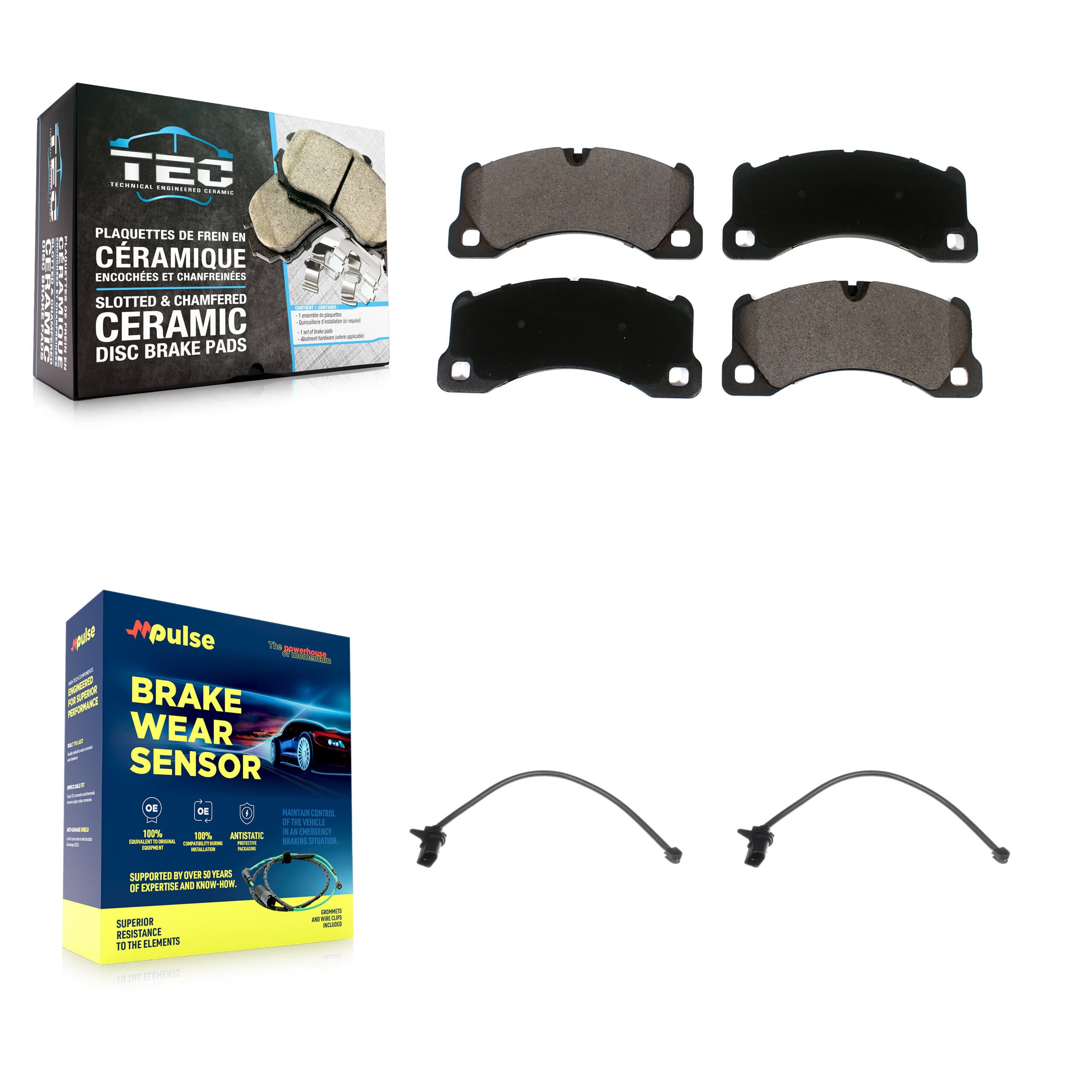 TEC - KTW-100956 - Front Disc Brake Pad Kits image 1