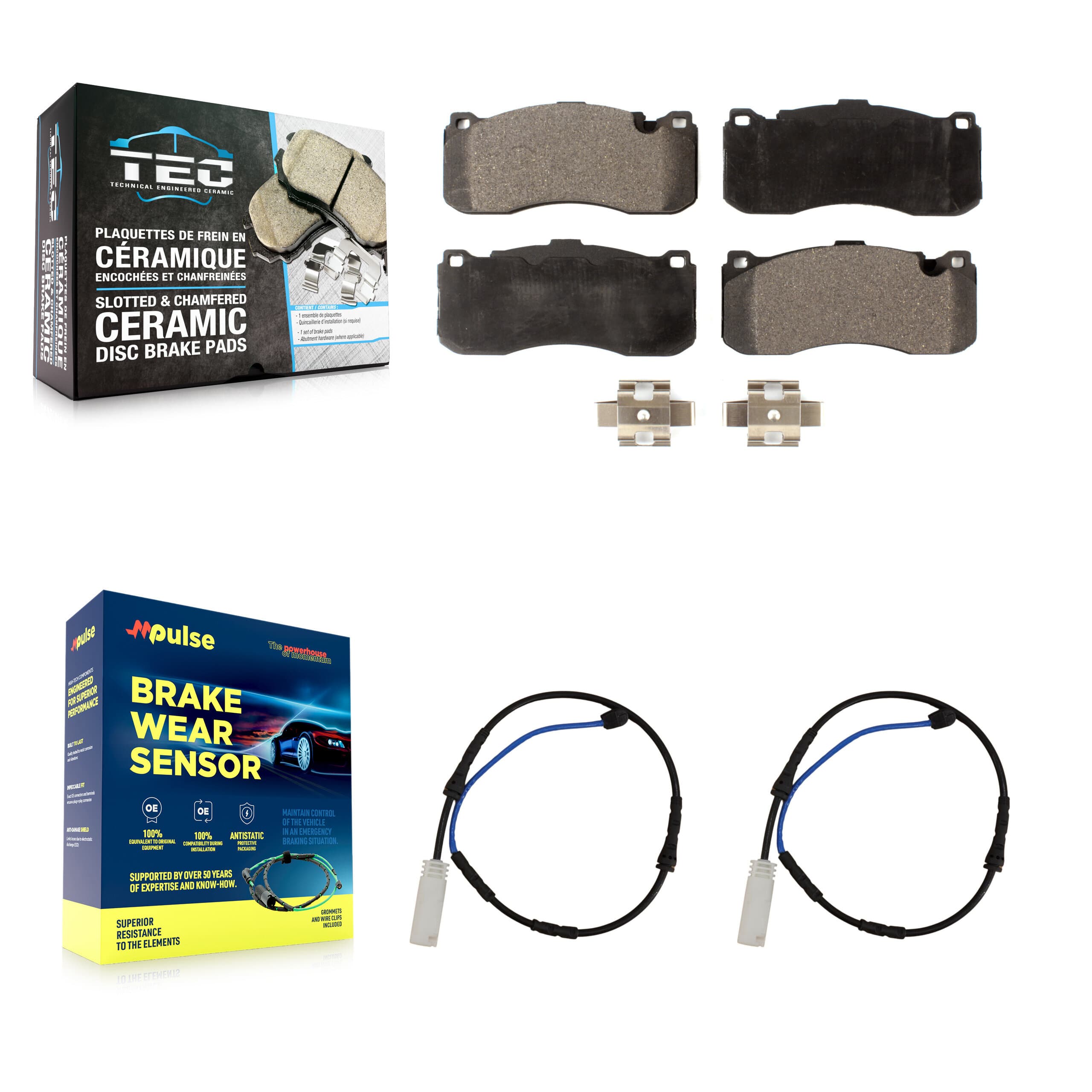 TEC - KTW-100961 - Front Disc Brake Pad Kits image 1