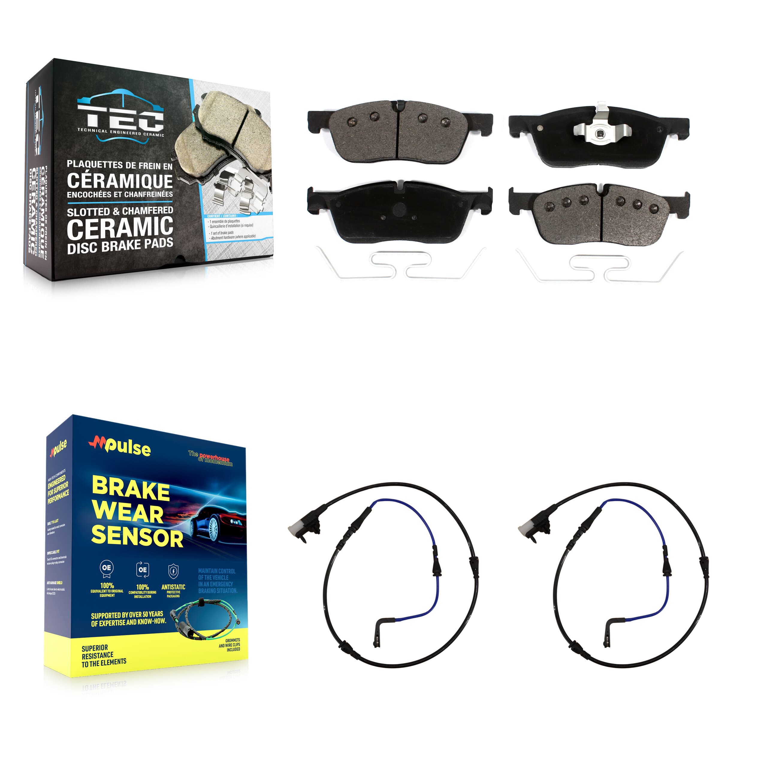 TEC - KTW-100970 - Front Disc Brake Pad Kits image 1