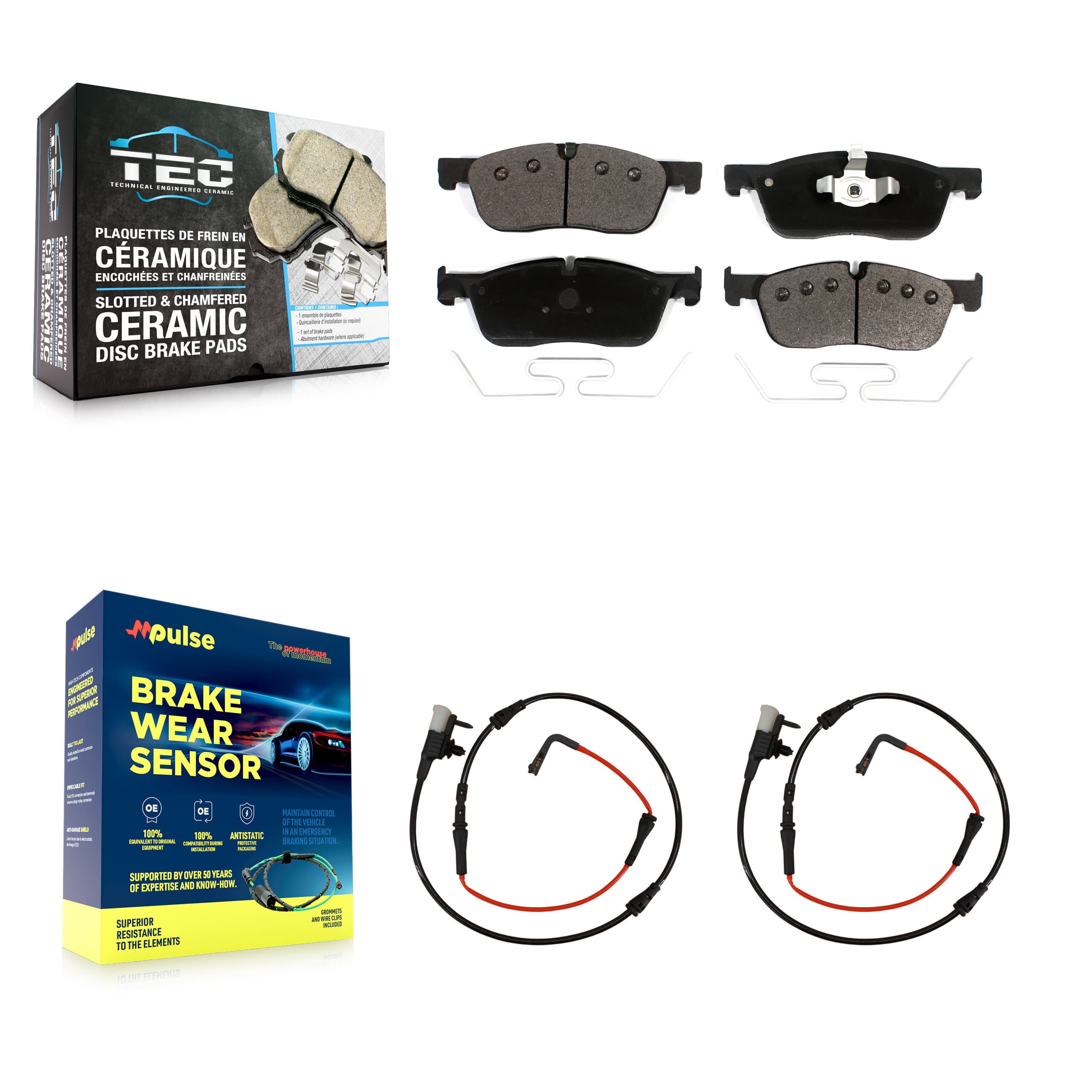 TEC - KTW-100971 - Front Disc Brake Pad Kits image 1