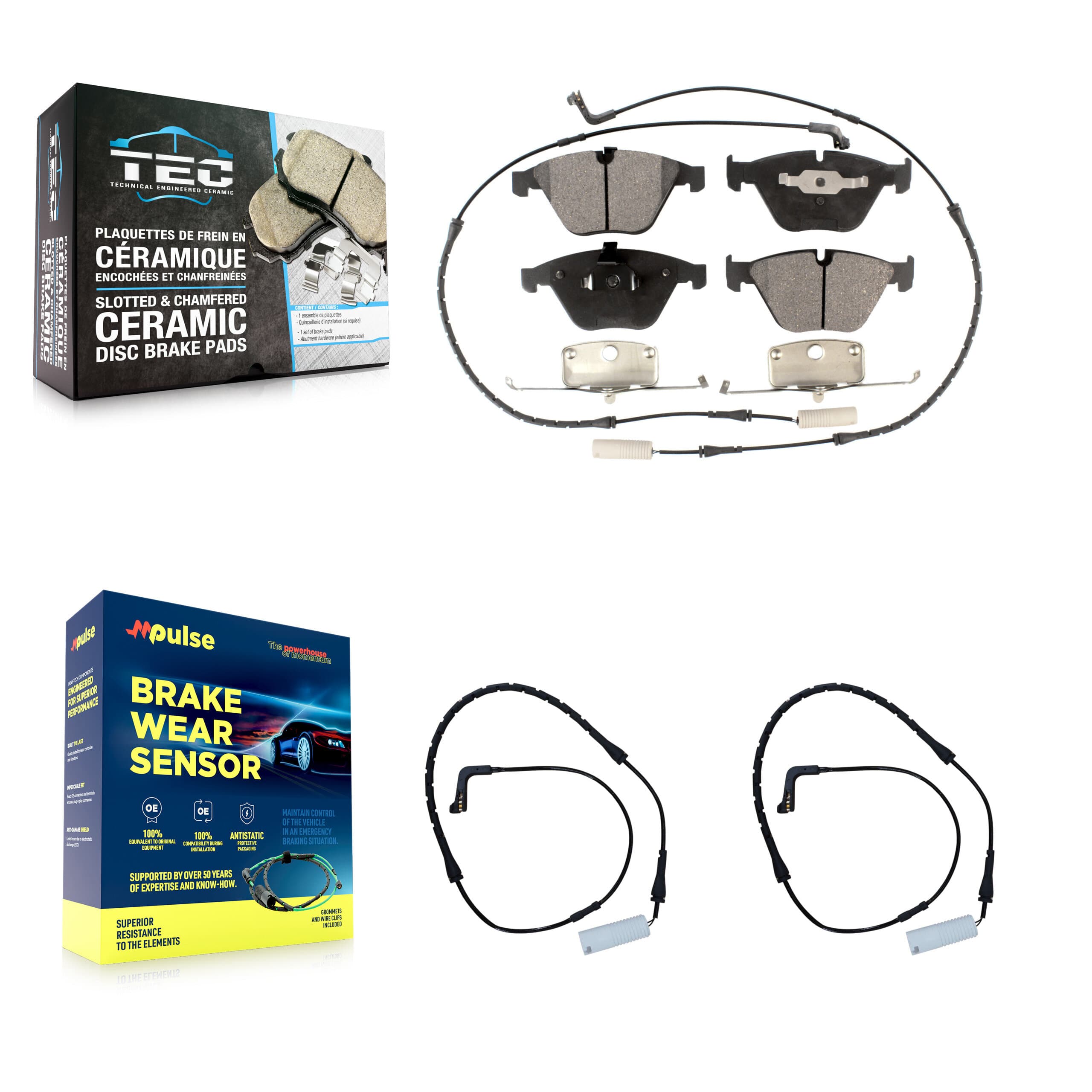 TEC - KTW-100973 - Front Disc Brake Pad Kits image 1