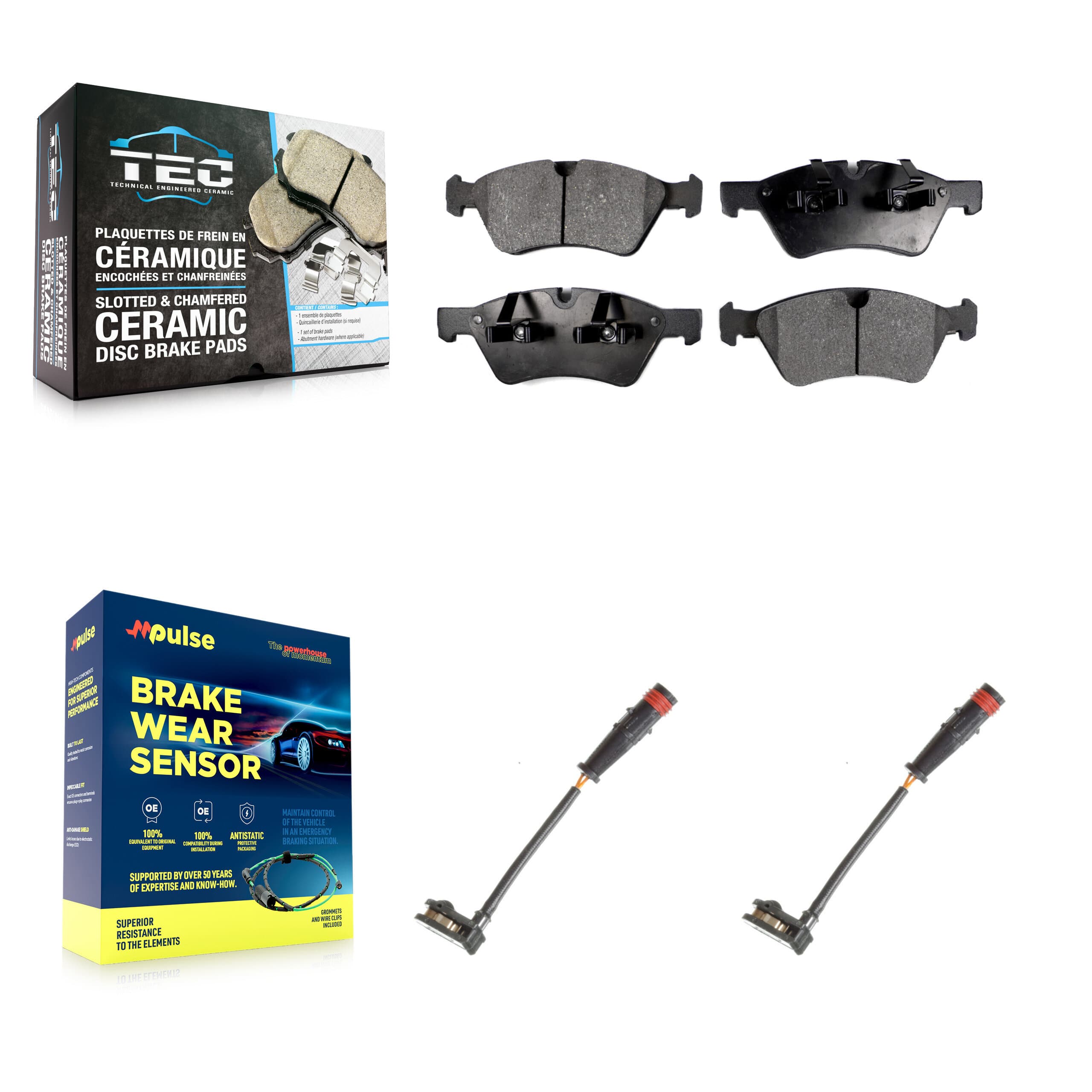 TEC - KTW-100979 - Front Disc Brake Pad Kits image 1