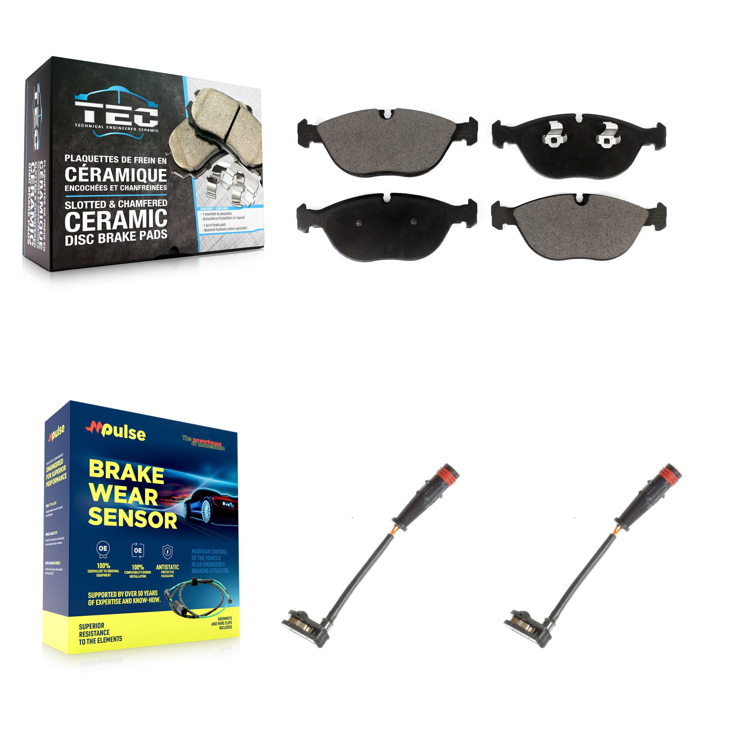 TEC - KTW-100981 - Front Disc Brake Pad Kits image 1