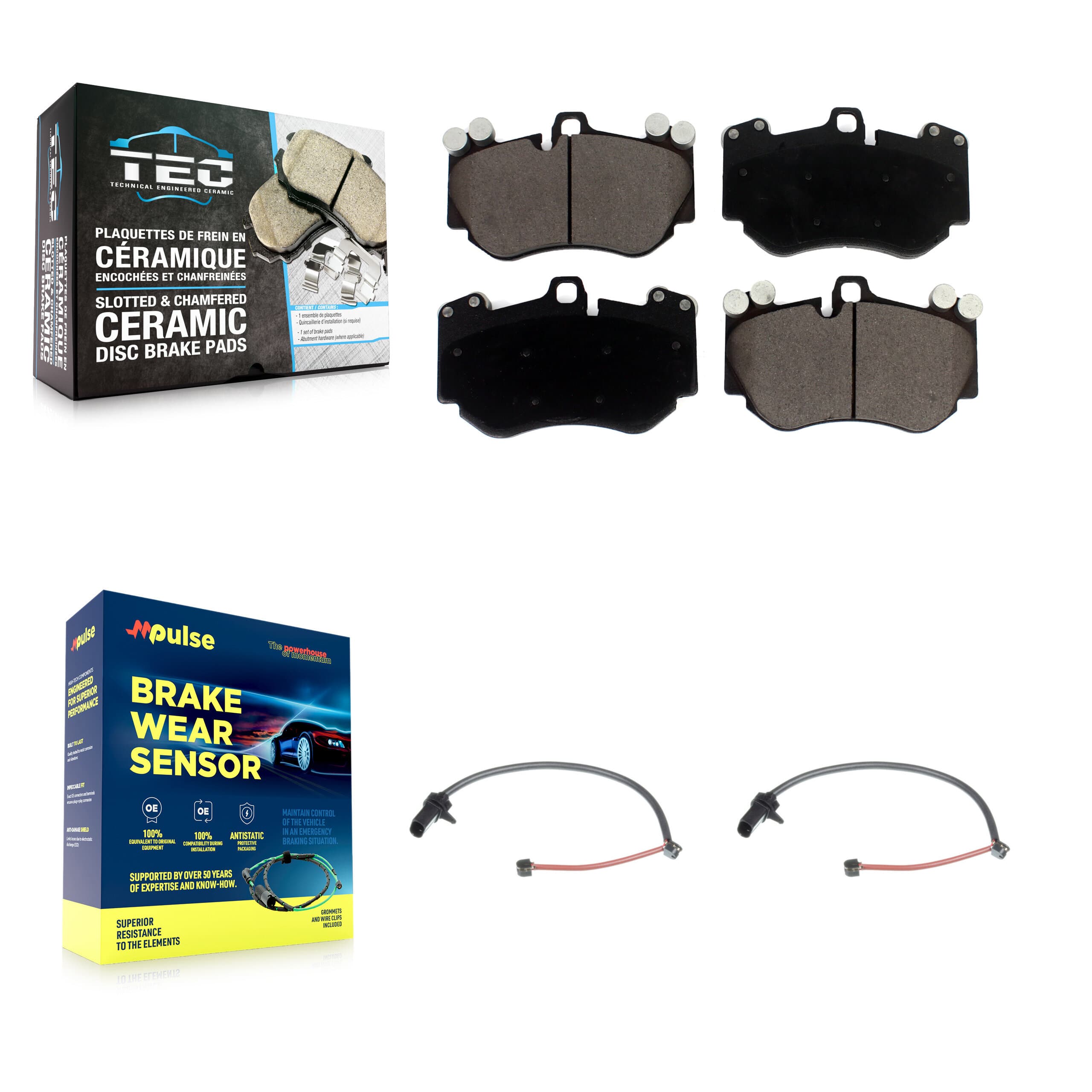 TEC - KTW-100992 - Front Disc Brake Pad Kits image 1