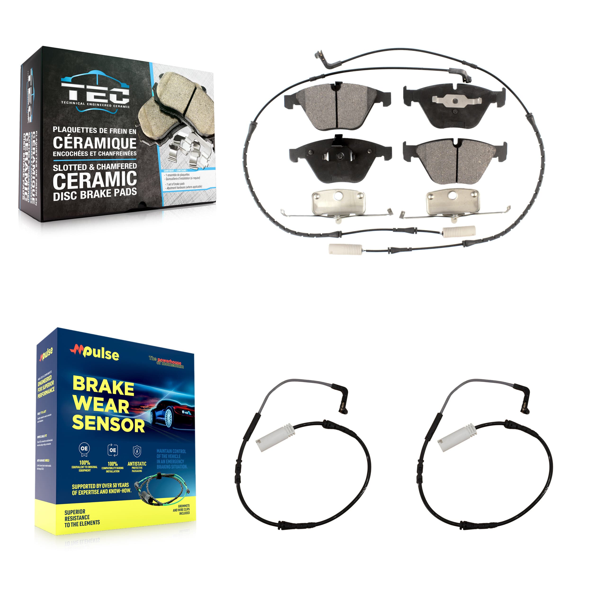 TEC - KTW-100996 - Front Disc Brake Pad Kits image 1