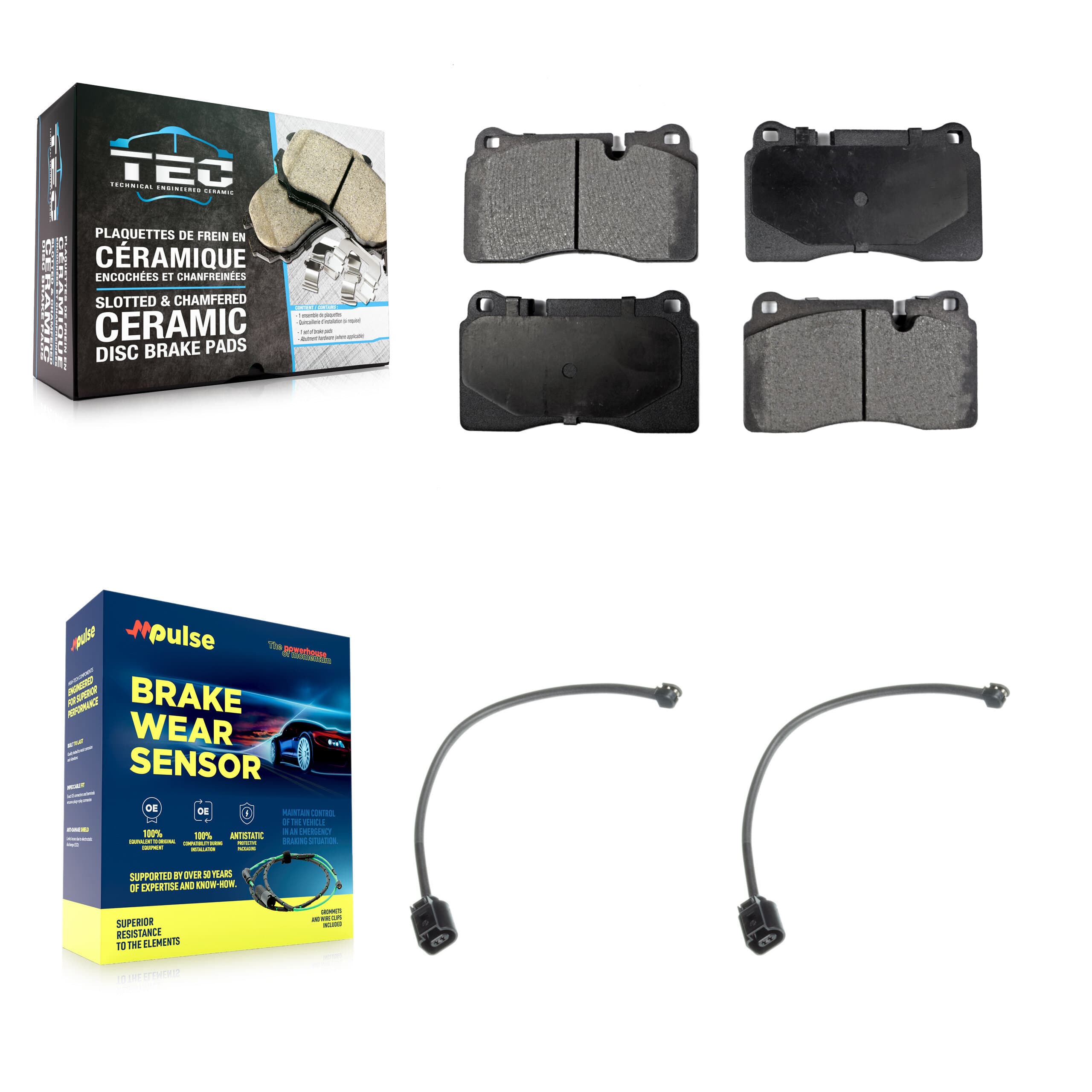 TEC - KTW-101001 - Front Disc Brake Pad Kits image 1