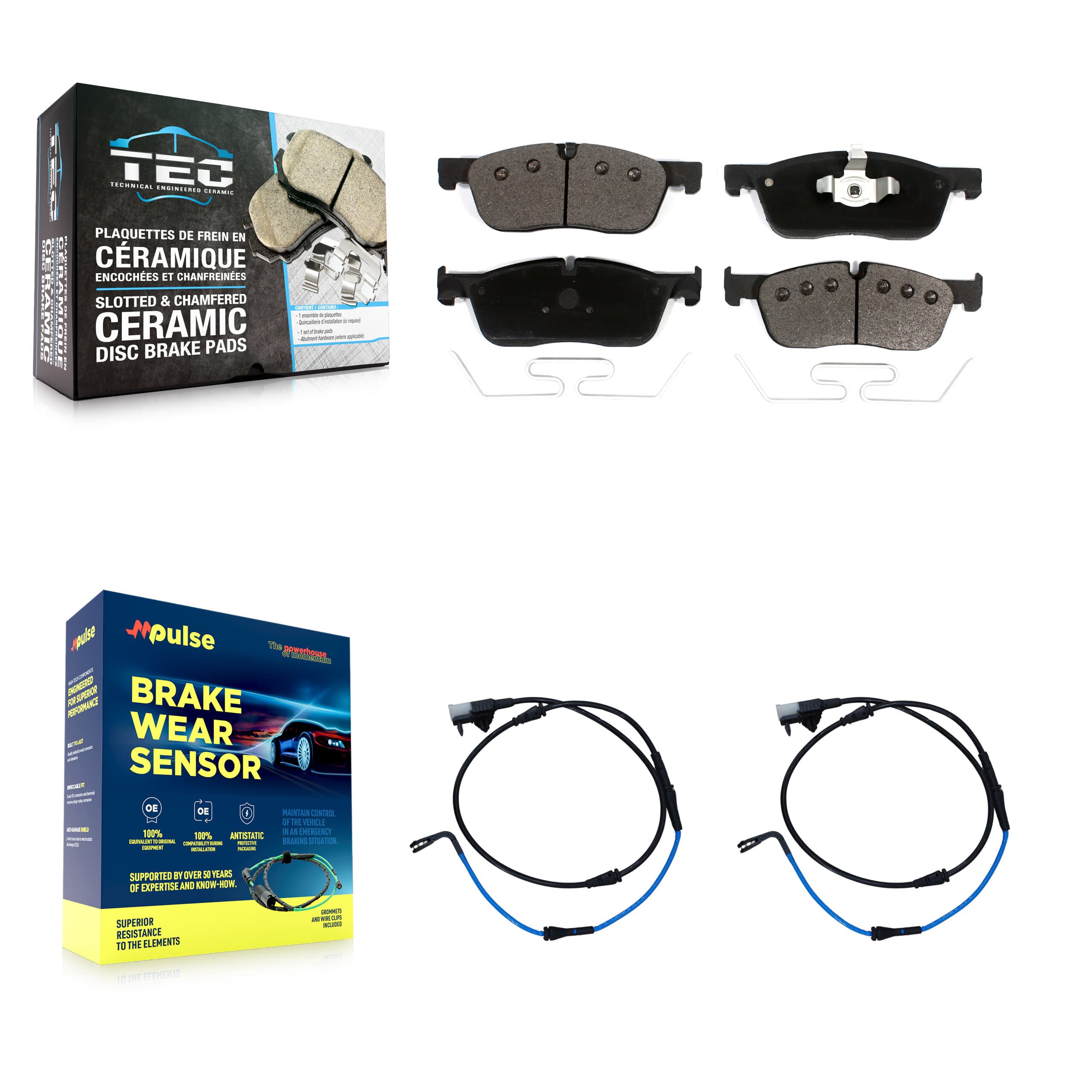 TEC - KTW-101004 - Front Disc Brake Pad Kits image 1